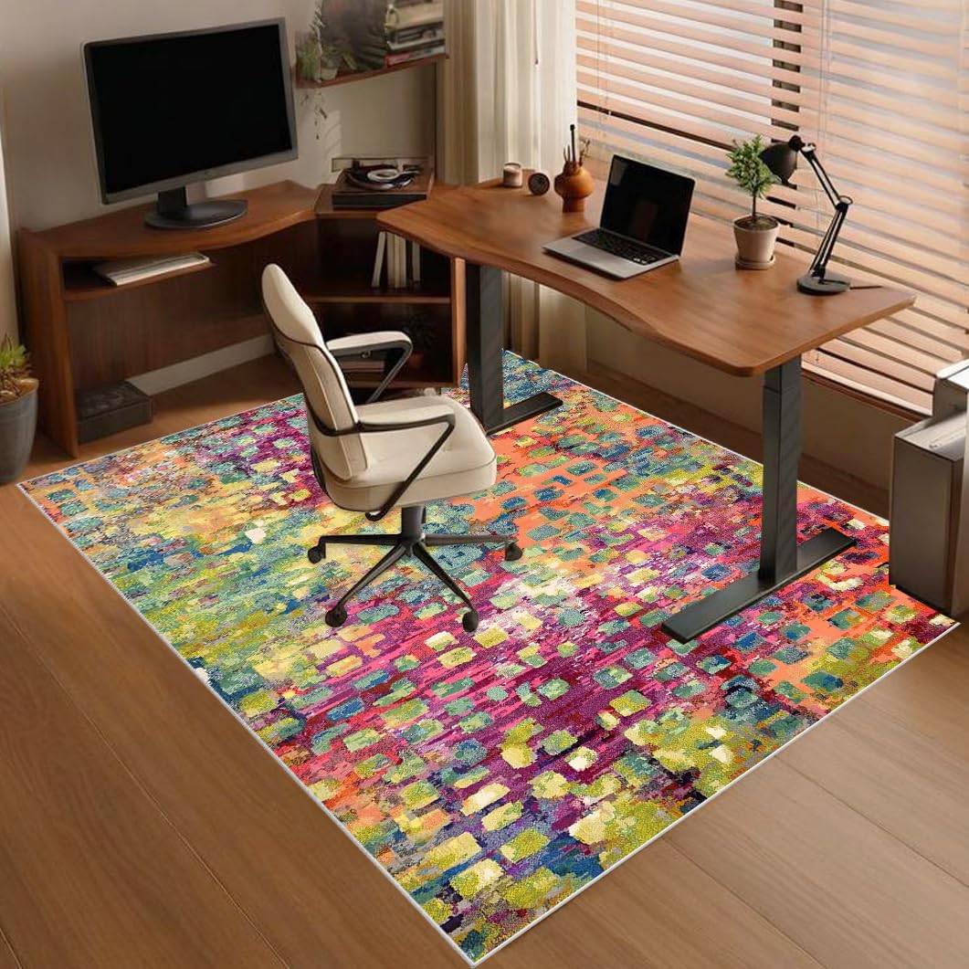 Office Chair Mat Non-slip, Hard-Floor Chair Mats, Desk Chair Mat large, Gaming Chair Mat for Desks, Office and Home, Carpet Protector Chair Mat, Floor Mat for Office Chair on Carpet 200 x 230 cm