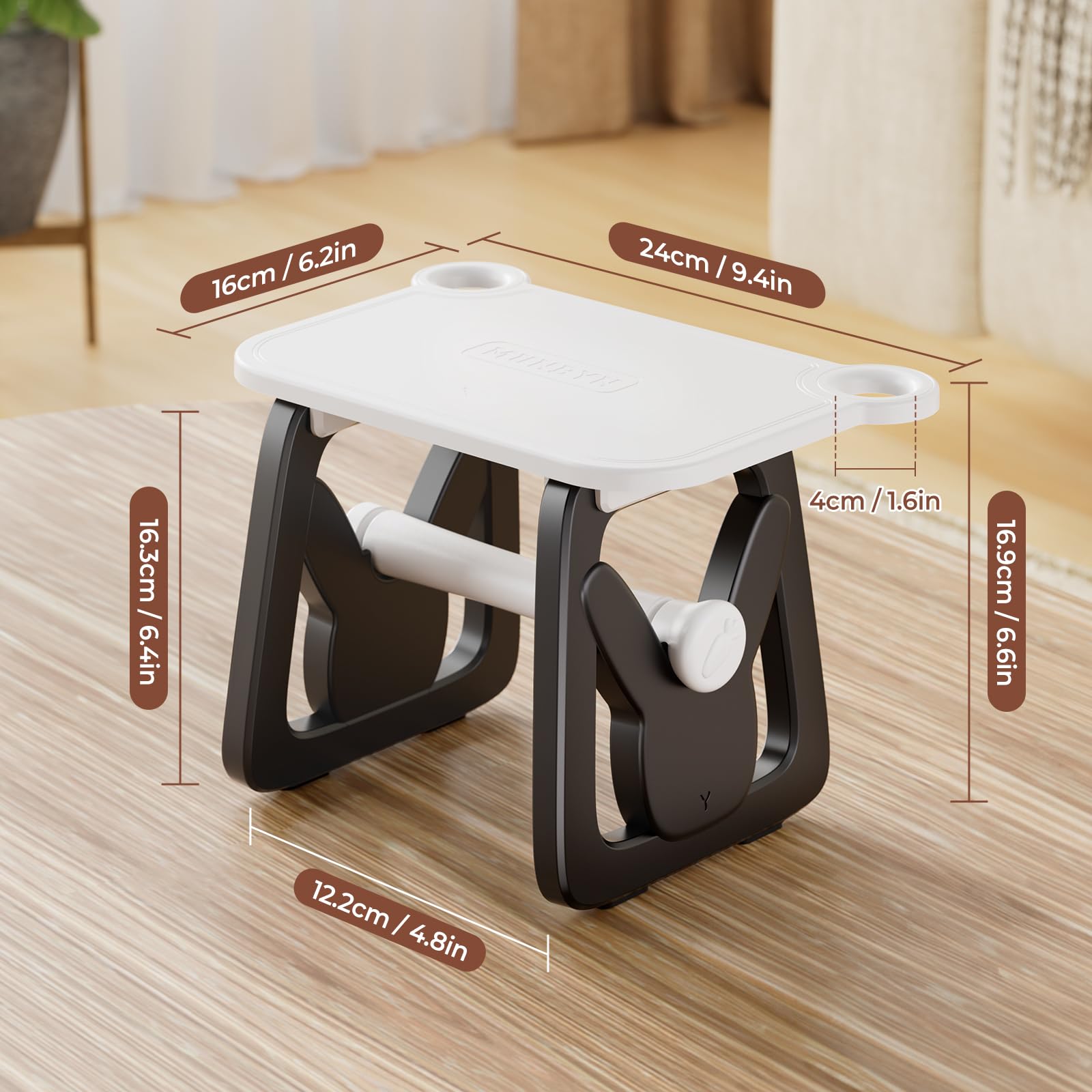 Nouveau Porte-Étiquettes MUNBYN, Support De Rangement,Rouleau Imprimante Thermiques/Imprimantes D'Étiquettes Thermiques Porte-Étiquettes,Compatible avec les Etiqueteuse 4 * 6,Noir-Blanc