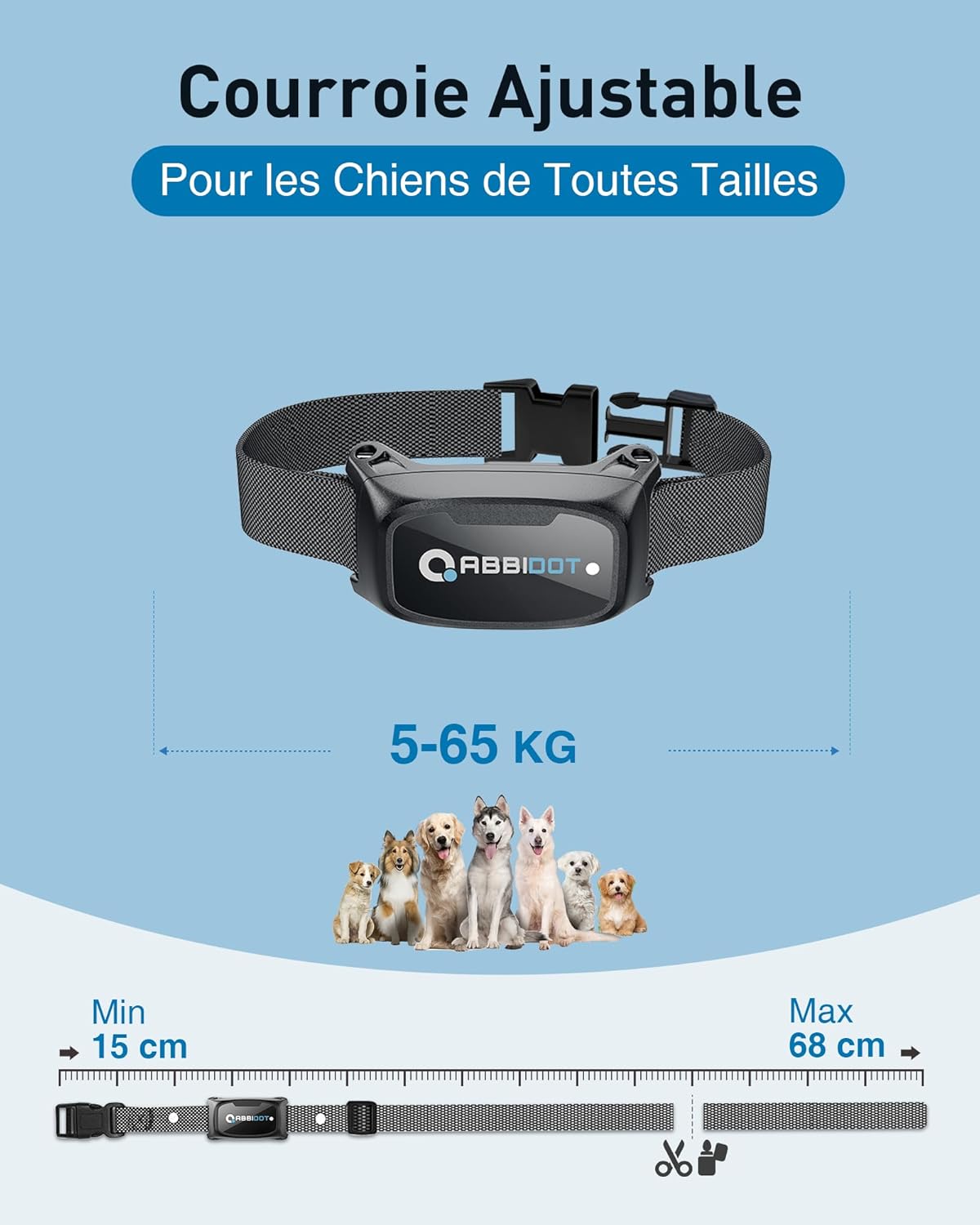 Collier ABBIDOT en action en extérieur