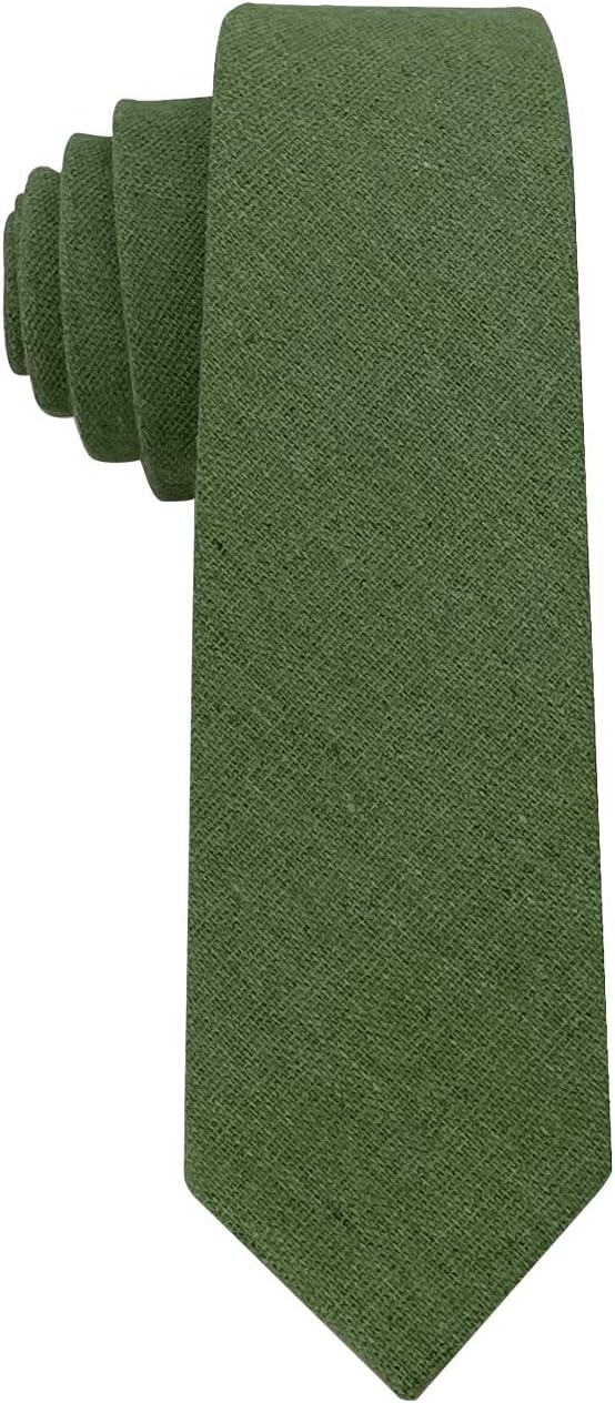 Kebocis Mens Cotton Necktie Skinny Tie for Men - Image 2