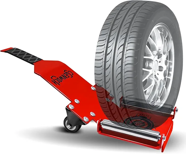 Portable Tire Jack Tool with Roller Plate, CGENWDCH Heavy Duty Tire Lifter Lifting Tool, for Cars, SUVs, Large Off-Road Trucks, Mobile Passenger Cars and Vehicles with Wheel Bolts and Nuts