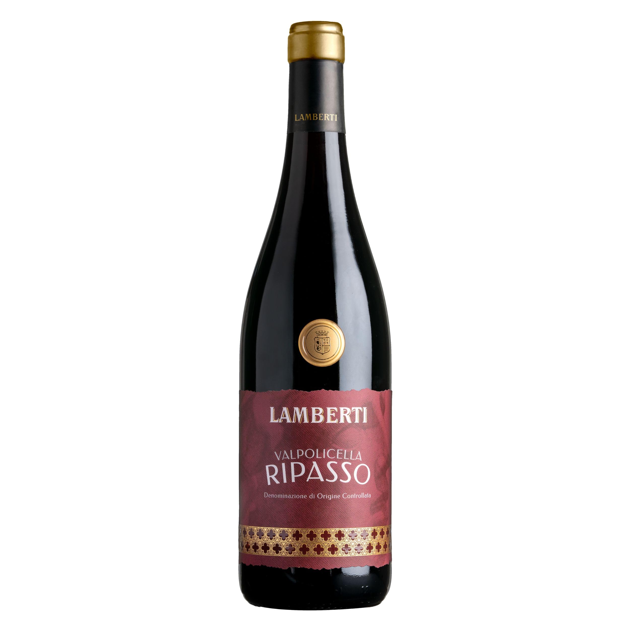 Lamberti Valpolicella Ripasso DOC - Vino Rosso, 750 ml (Confezione da 6)
