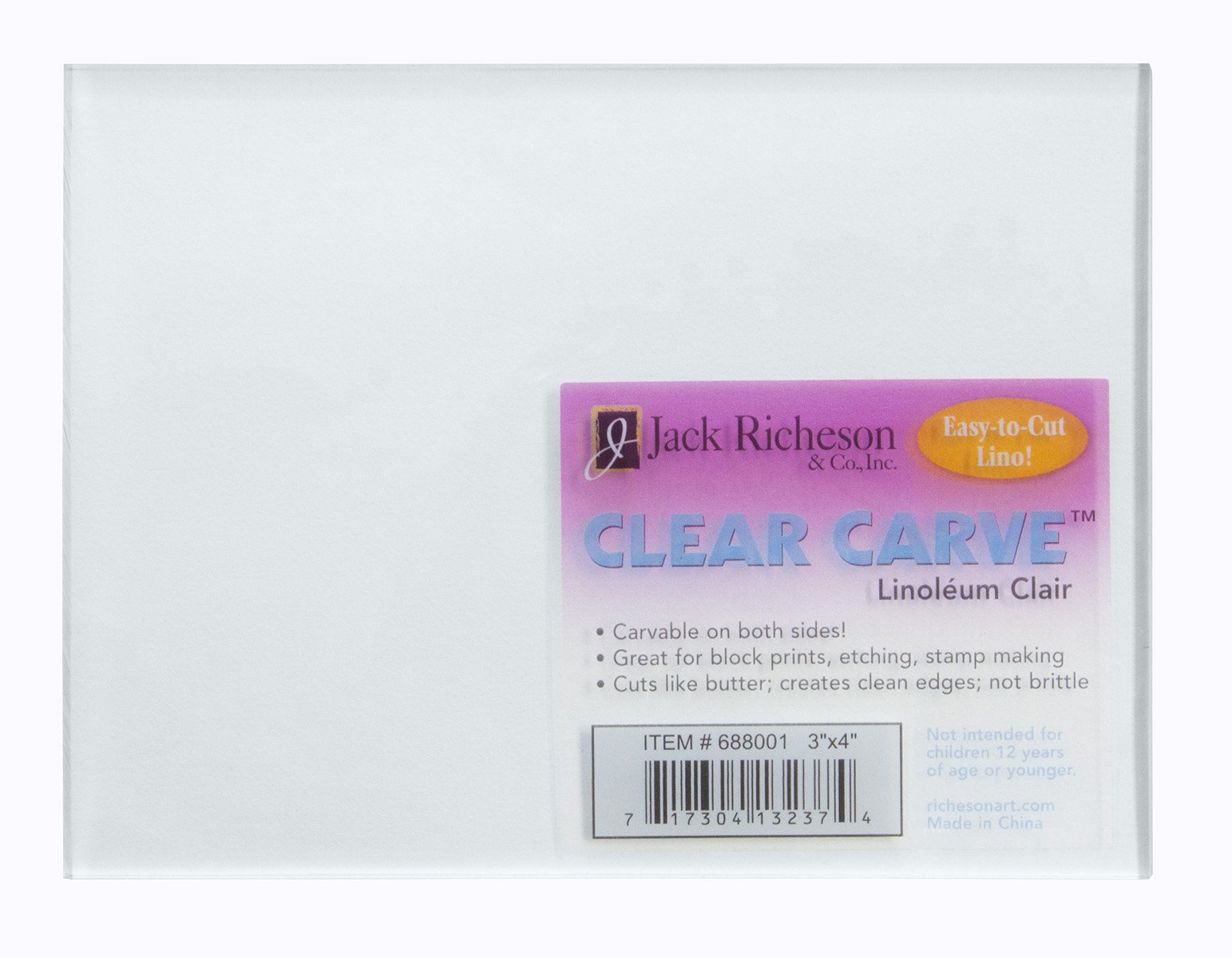 Linoléum Clair Carve Jack Richeson gravure personnalisée sur table basse