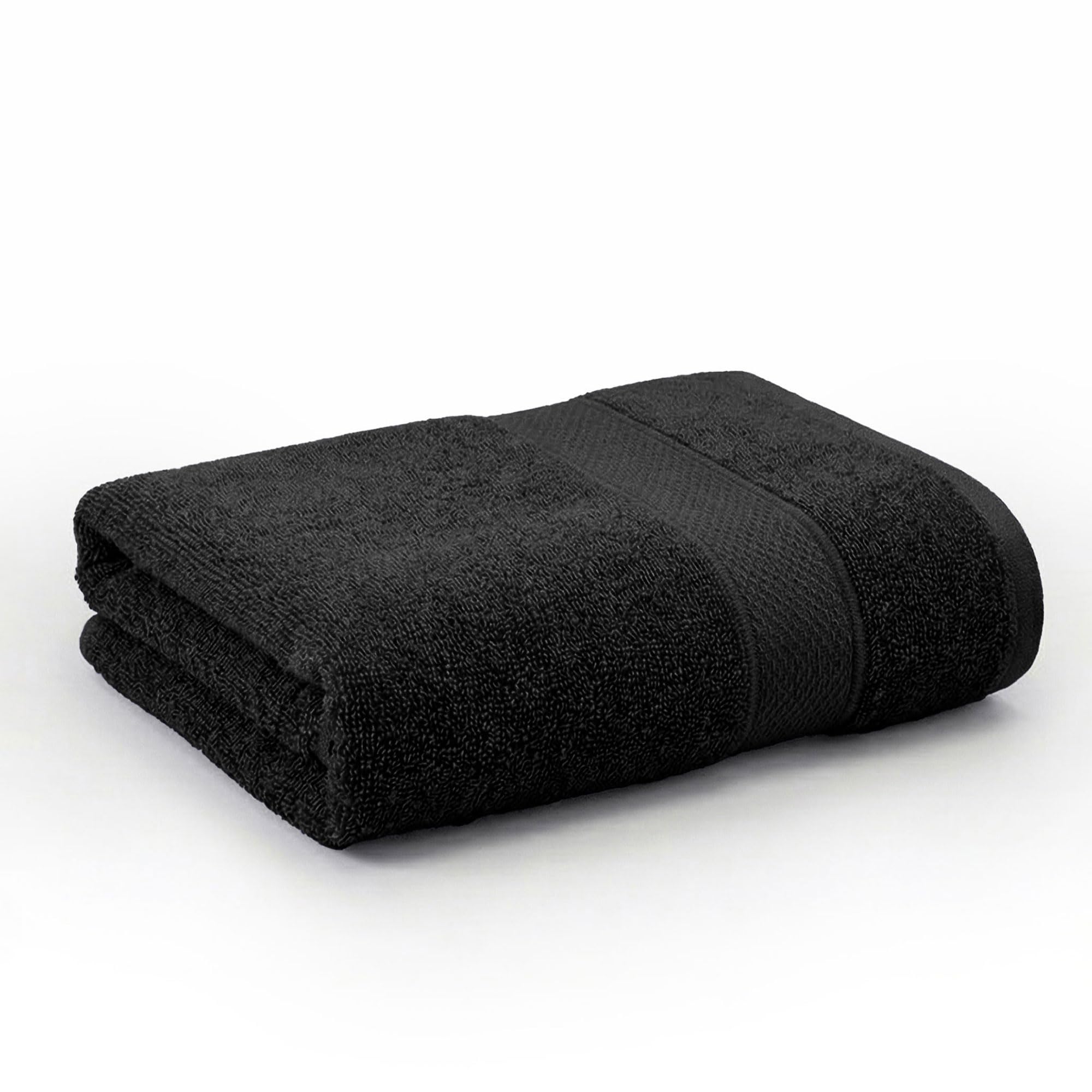 Trident 100% Cotton Bath Towel 70x140cm Black 1 Pieces - Image 1