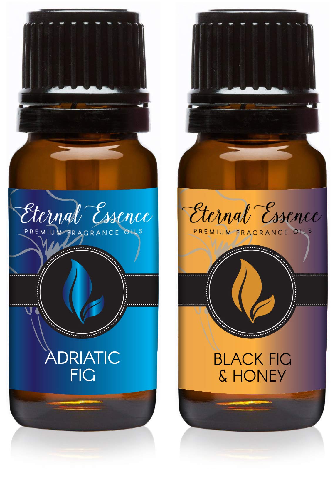 Eternal Essence Oils 2 Pack 10ml Premium Fragrance Oil - Black Fig &amp; Honey &amp; Adriatic Fig - for Candle, Soap Making, Aromatherapy, Diffusers, Home Care, &amp; Humidifiers