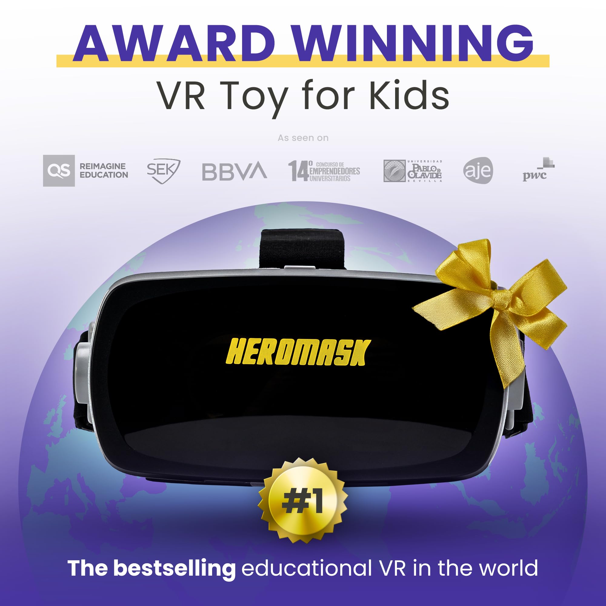 VR Headset + Math Games [Multiplication Subtraction etc] Virtual Games: Gift for Boys & Girls. Cool Educational Toys for Kids 5 6 7 8… Years Old. Virtual Reality Learning Resources Grade 1 2 3 4…8