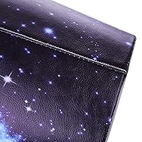 Vista 2 de Cubo de basura de cuero, cesta decorativa de desechos, pequeña cesta de papel de desecho de capacidad de 10 litros, bote de basura impermeable