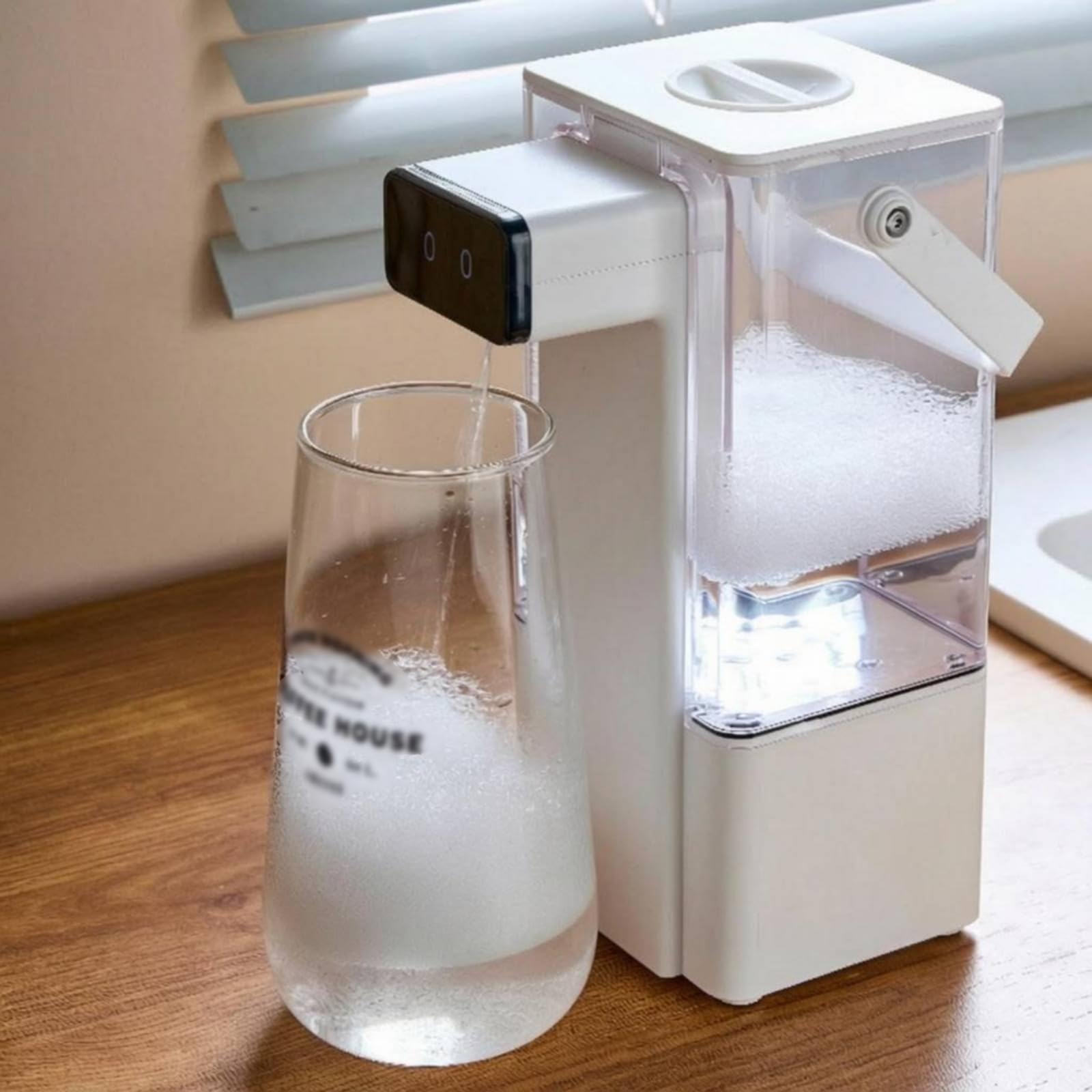 Dispenser Sapone Automatico Erogatore Sapone Dosatore Liquido Dispenser Igienizzante con Serbatoio 800 Ml E Due Livelli di Uscita Ricarica Usb, Nero