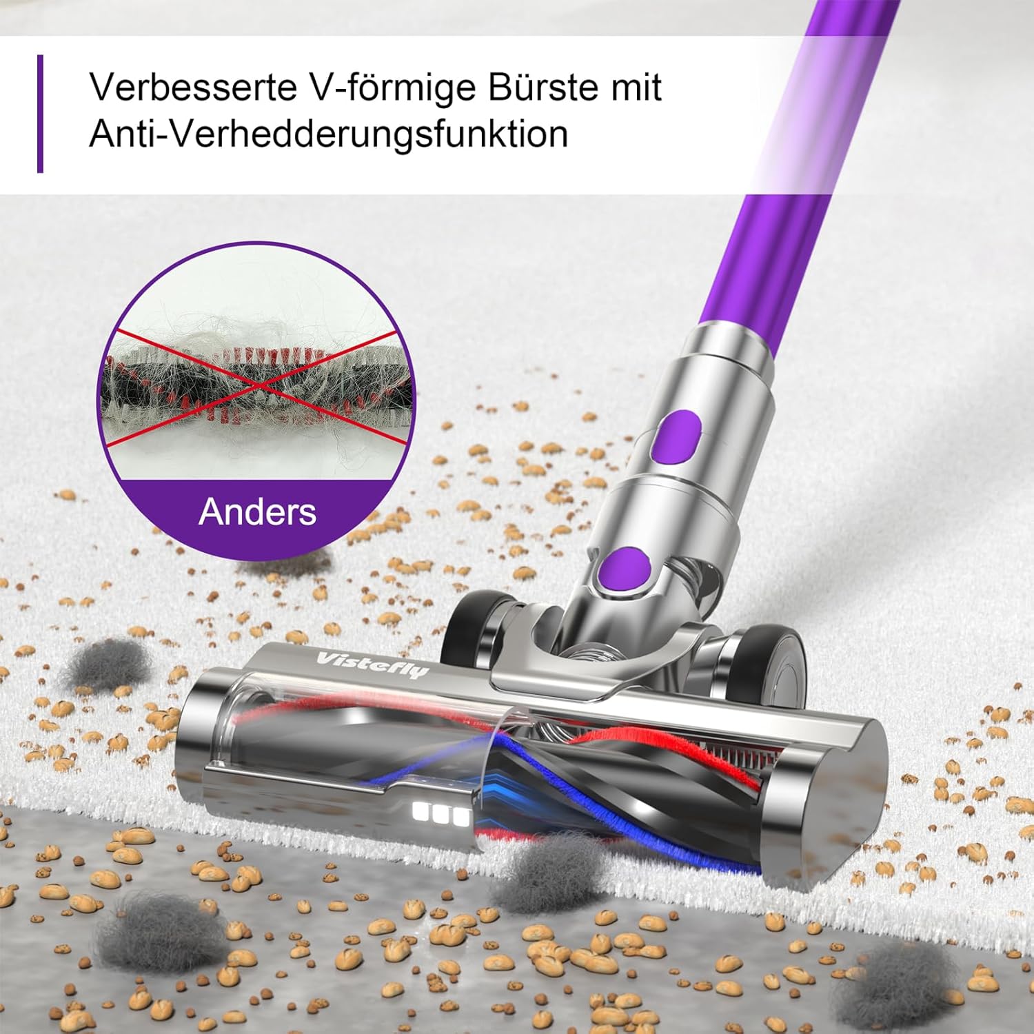 Wall-mounted storage and charging station for Vistefly V15s Max vacuum cleaner