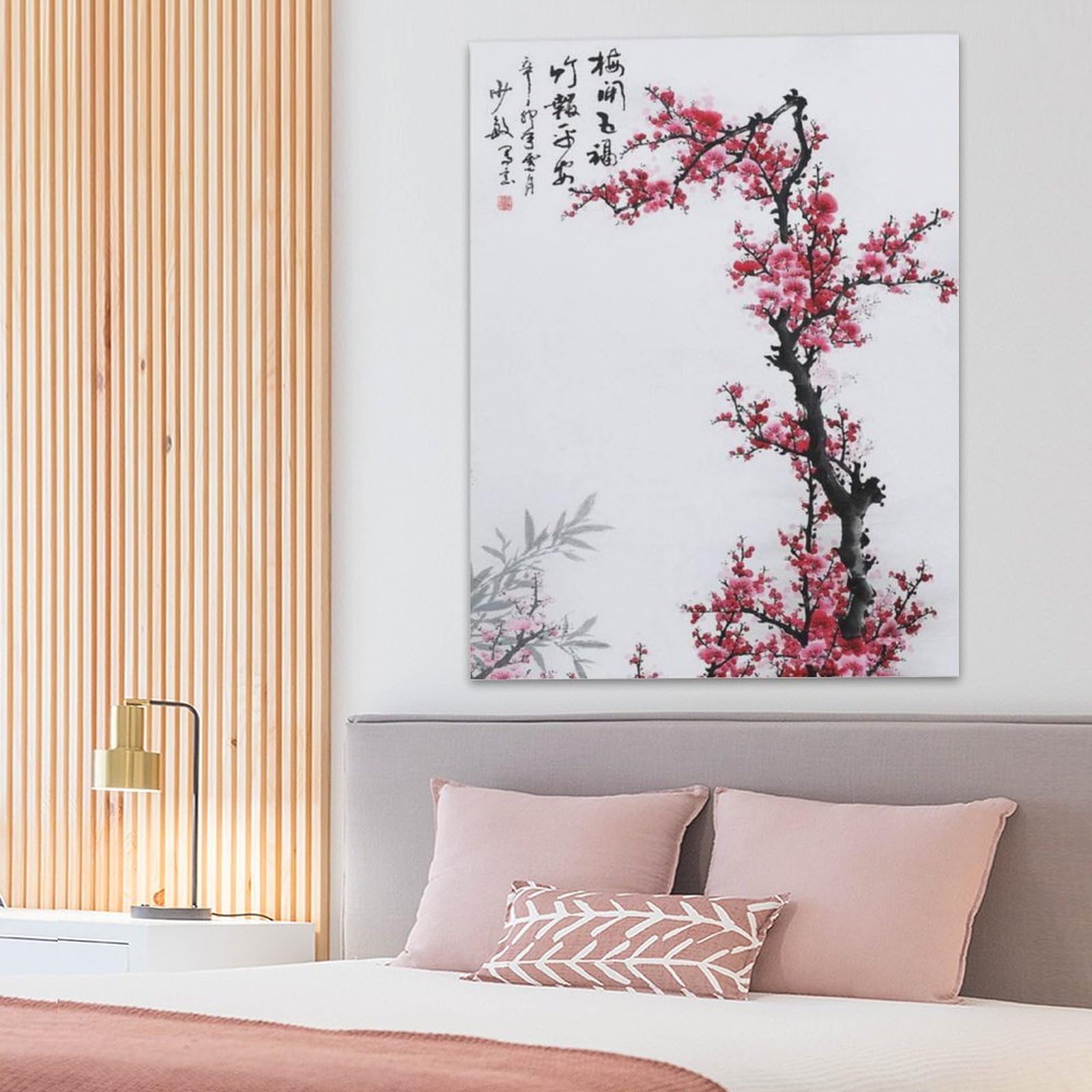 Amazon.co.jp: 絵画 梅の花の中国画インテリア 絵画 中国の花の壁