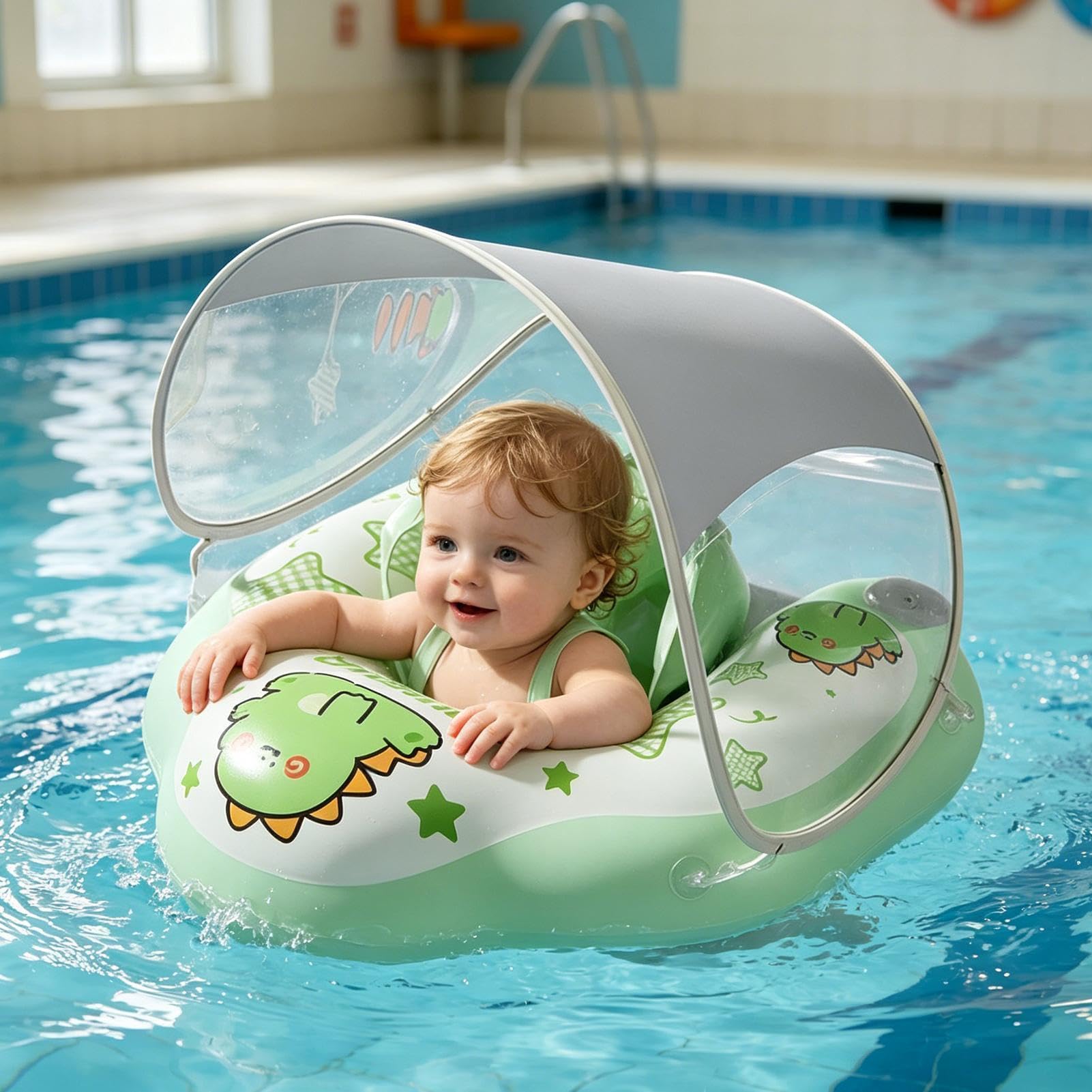 Salvagente per bambini, con copertura rimovibile, gonfiabile e galleggiante, per vacanze, compleanni, feste, attività all'aperto, lago, mare, cortile, vacanze