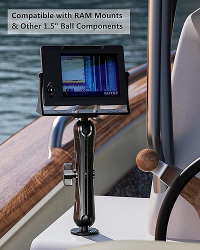 Miniatura 3 de VAZESWIN Brazo doble del zócalo 9,1" brazo largo de la aleación de aluminio compatible con los componentes de la bola del tamaño 1,5" del soporte de