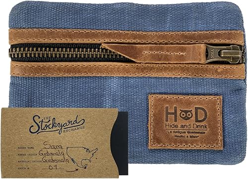 Vista 16 de Hide & Drink, bolsa de bolsillo multiherramienta de lona encerada, bolsa compacta multiusos con cremallera, mini funda de herramientas