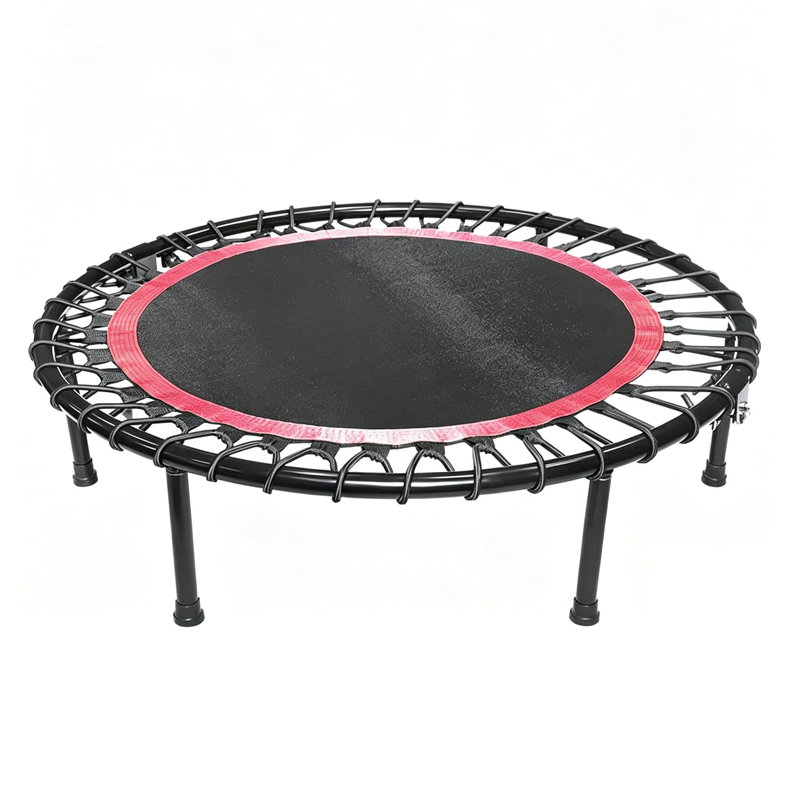 Zuiquity Rebounder Trampoline for Adults, 550LBS Silent Fitness Rebounder, Space-Saving Indoor Exercise Trampoline for Home Gym Workout(Color:red)