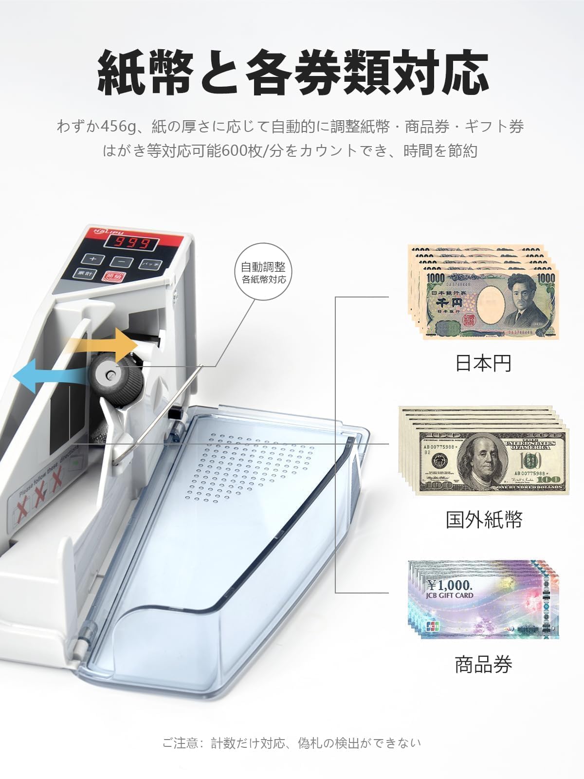 Amazon | マネーカウンター 紙幣保護機能 紙幣計数機 日本円専用設計