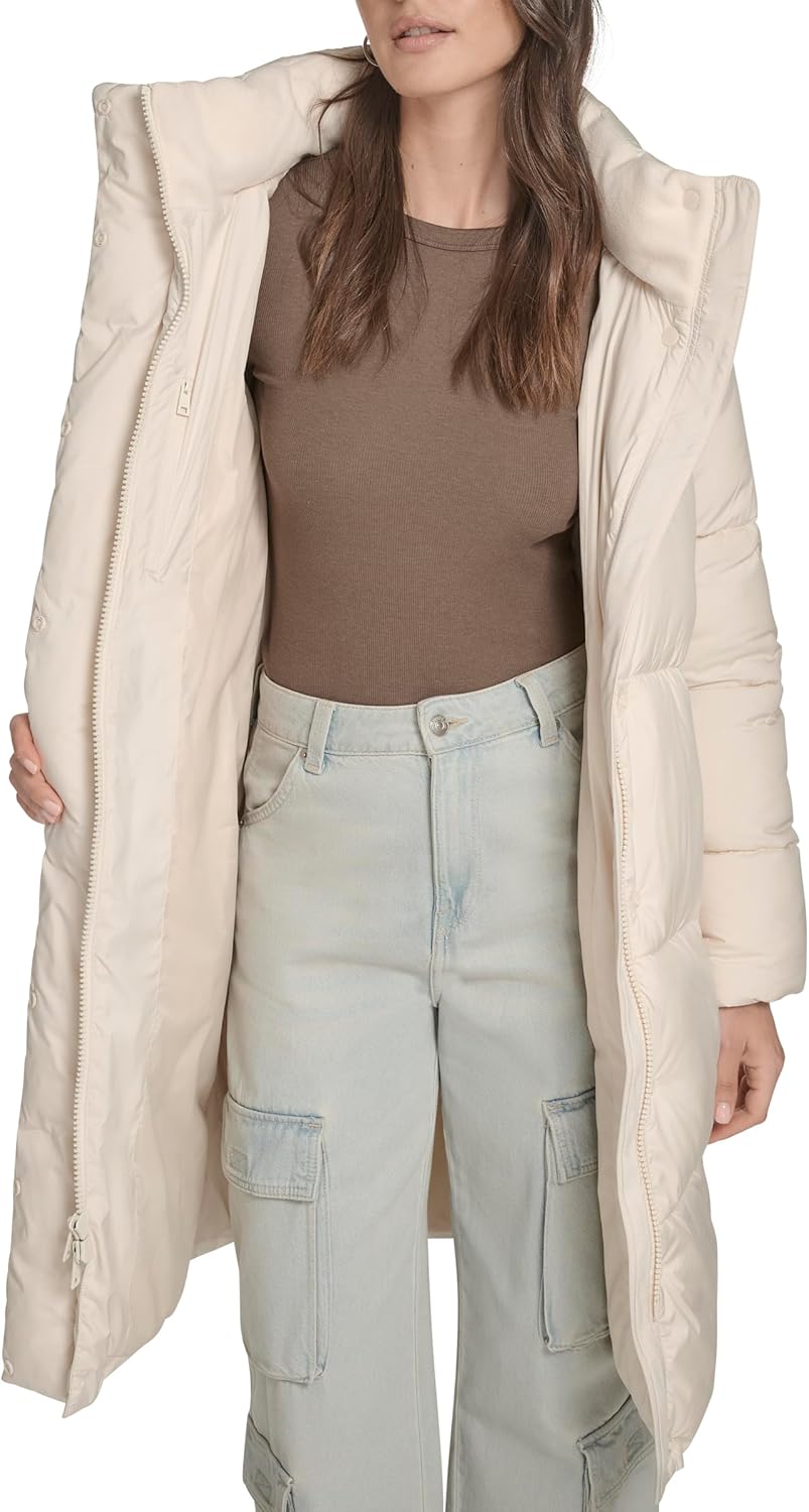 Levi's Women's Cloud Puff Hooded Midlength Puffer Jacket - Image 12