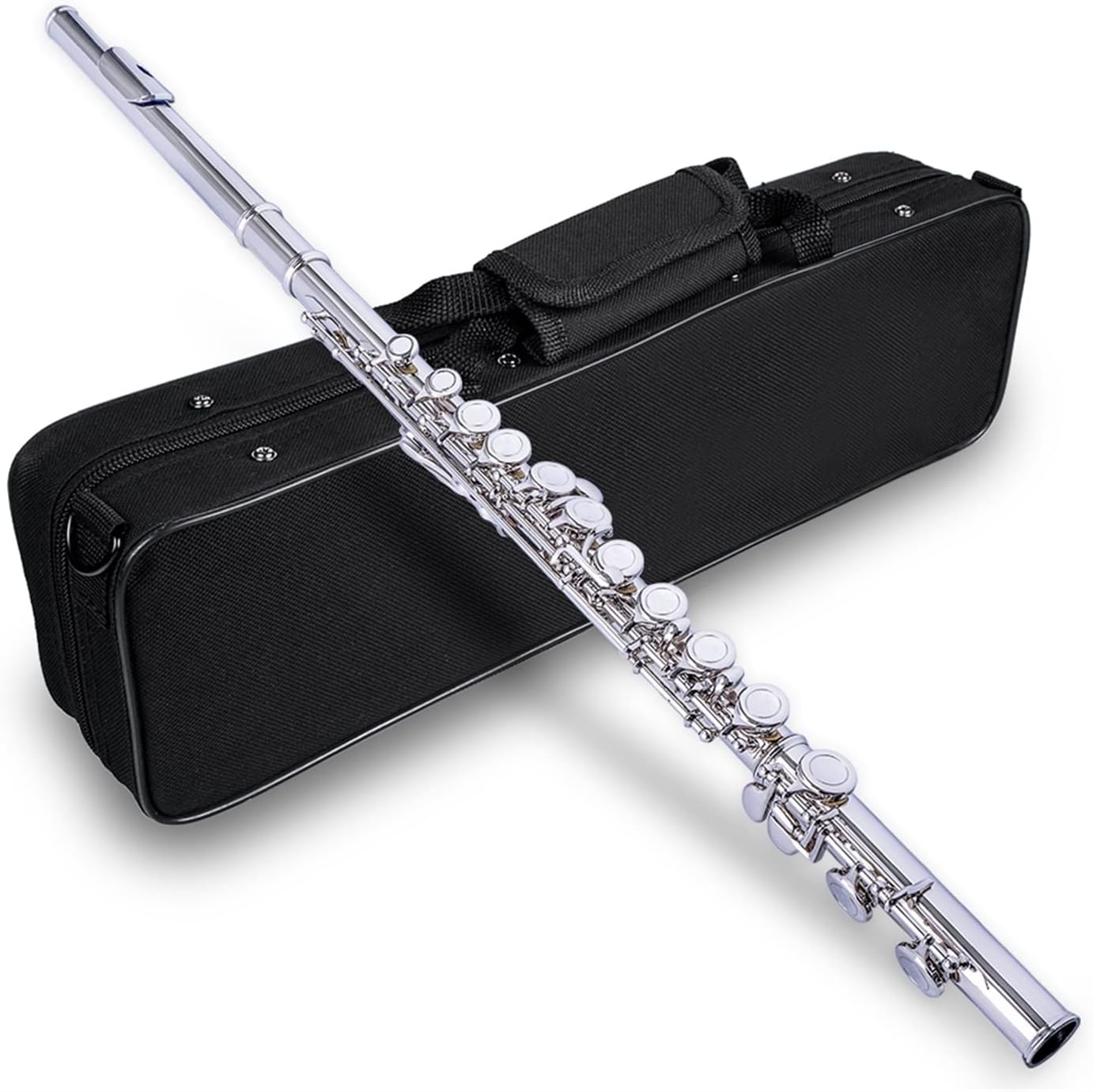 16Holes C Key Flute Closed Pore Cupronickel Silver Plated Flute Flutes