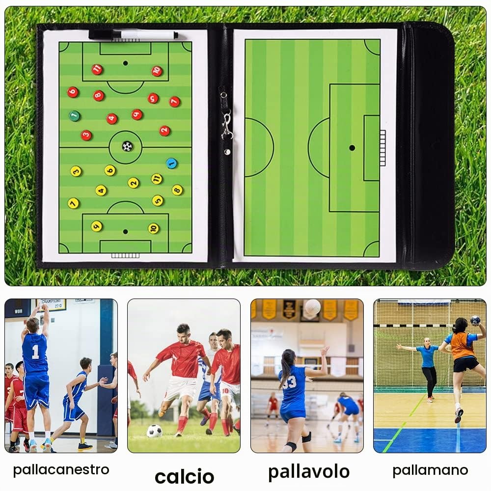 Lavagna Tattica Calcio, Coaches Lavagna Tattica Calcio Professionale, Magnetica Allenatore di Board Portatile, per Insegnare Formazione