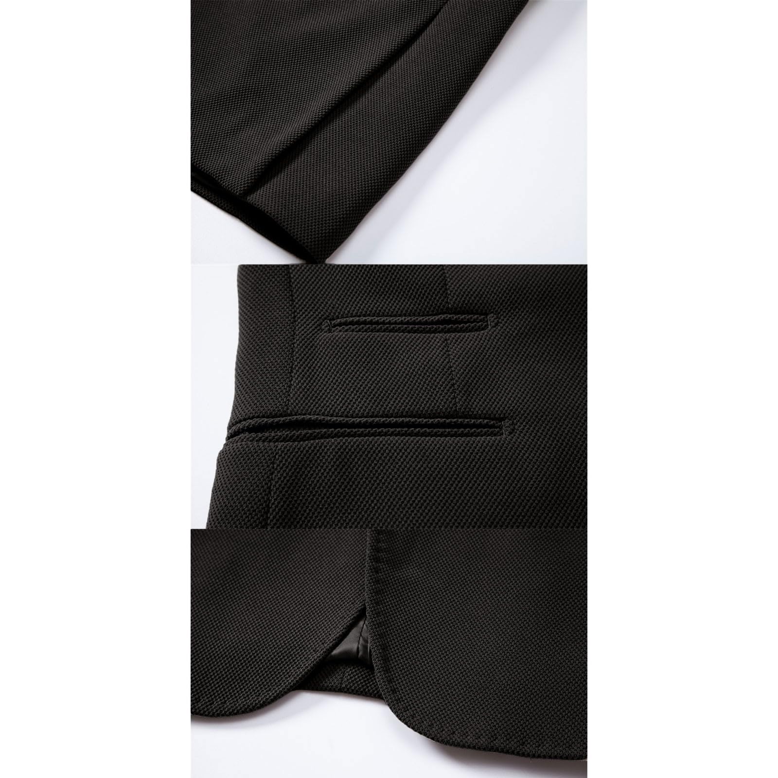 Chaquetas occidentales para hombre, chaqueta formal para hombre, chaqueta de solapa ajustada, chaqueta clásica versátil de color sólido, cuello en V, botonadura única, abrigos casuales de negocios de