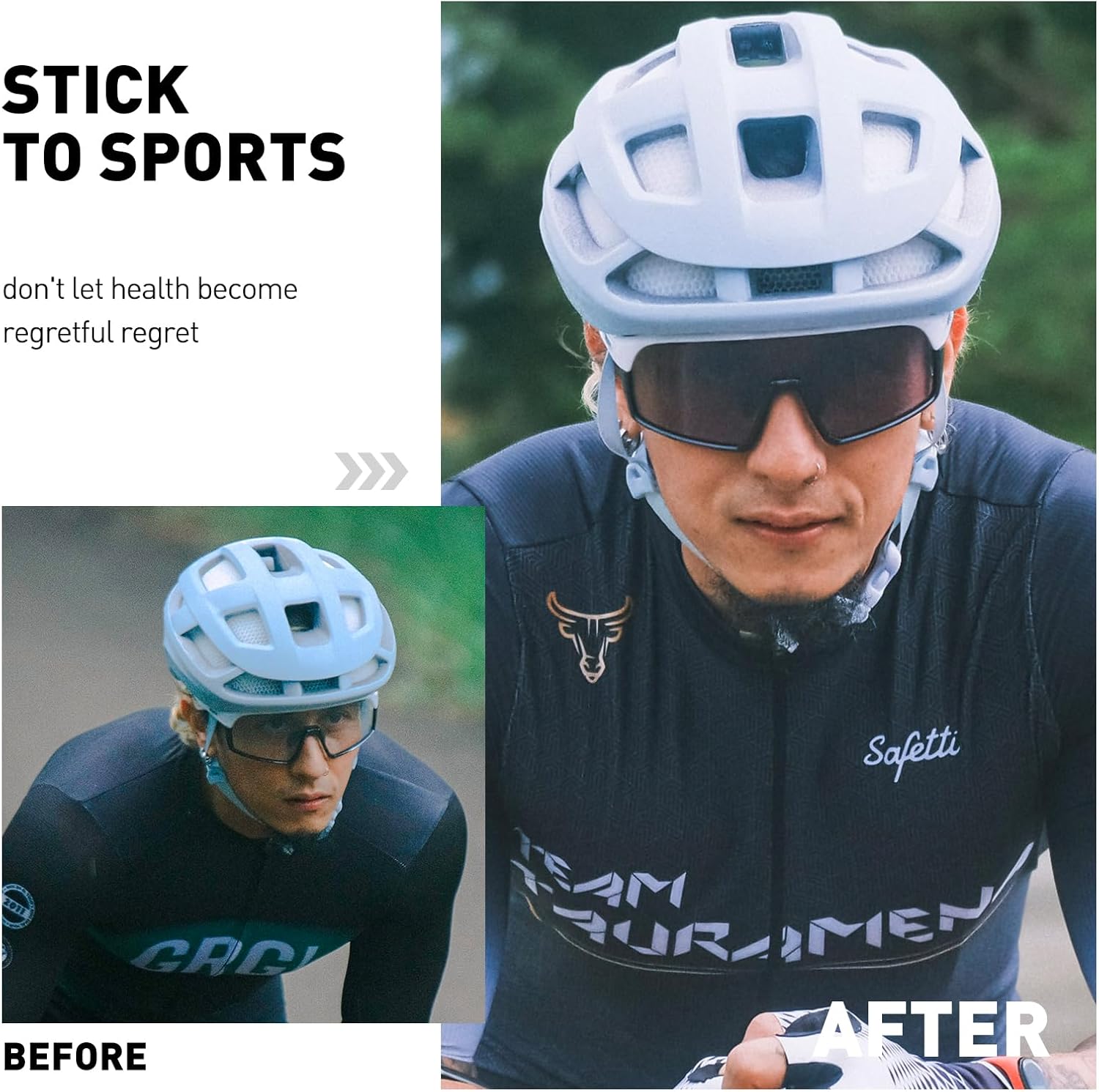 SCVCN Photochromic Cycling Glasses Sport Sunglasses Clear MTB BMX Men Women Running Driving S145 - Image 2