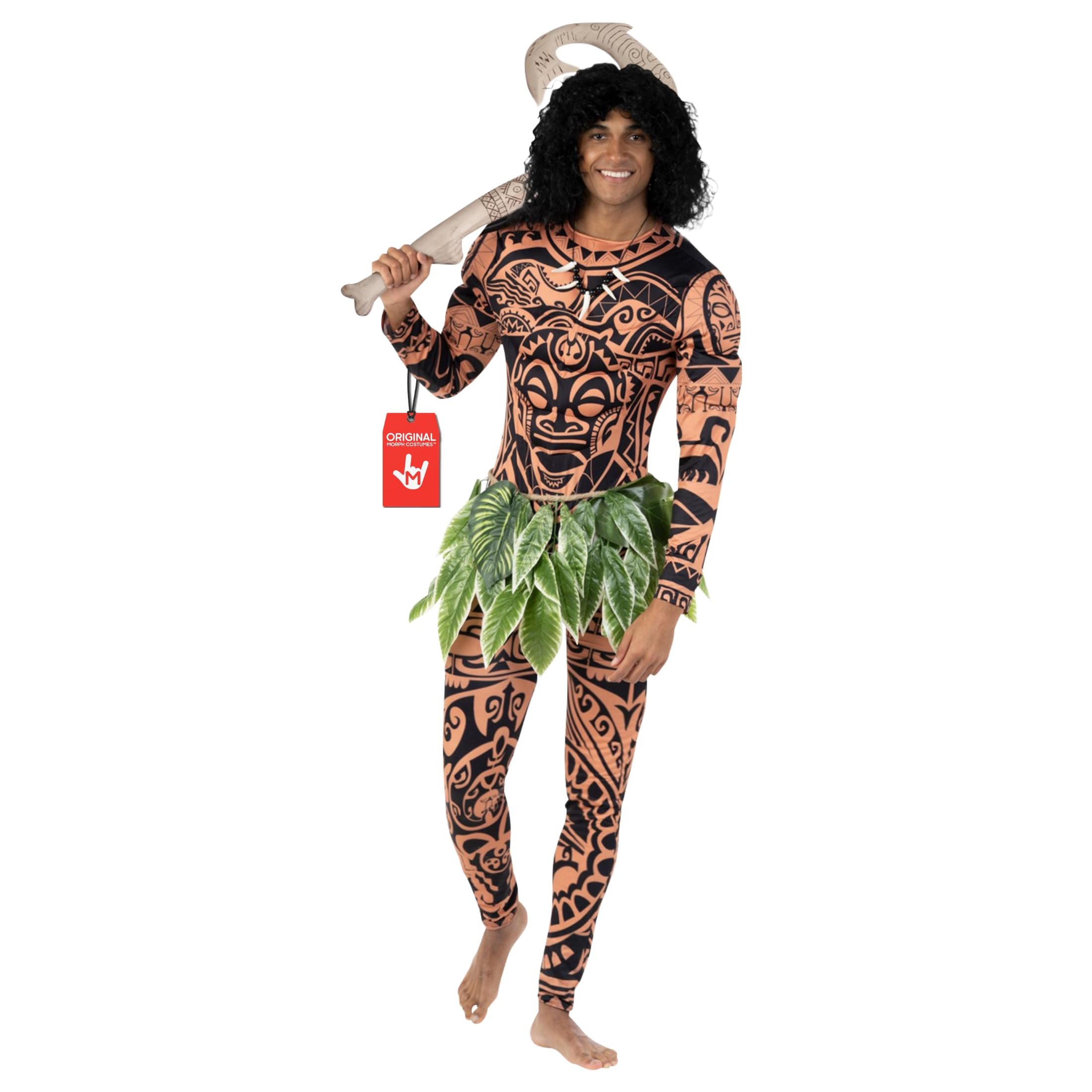 Morph Disfraz Adulto Hombre, Hawaiano, Personaje Cuento, Disfraces Carnaval y Halloween