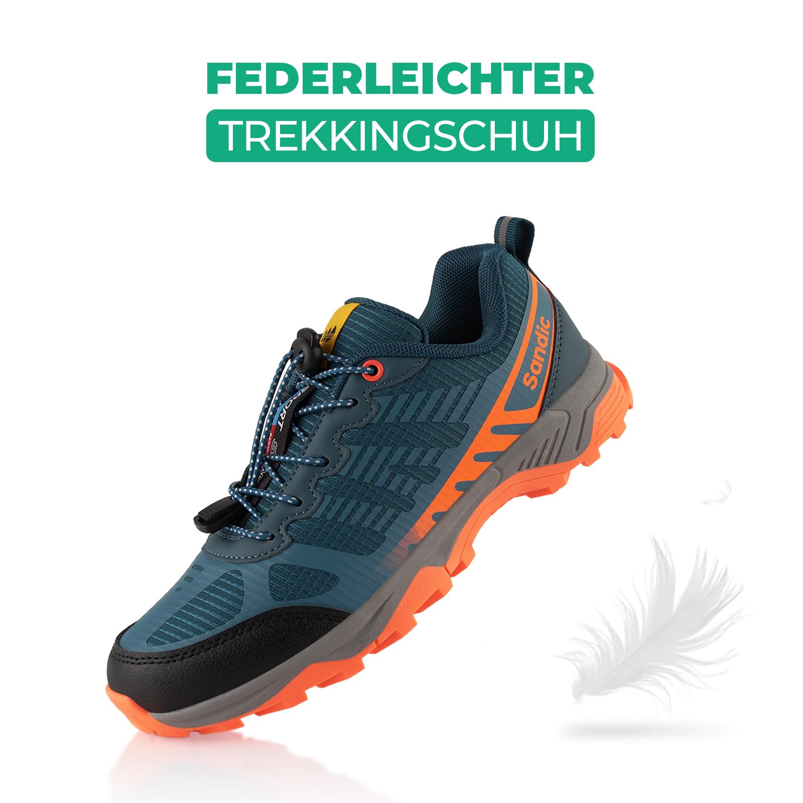 Fusskleidung® Damen Herren Wanderschuhe Trail Running Trekkingschuhe