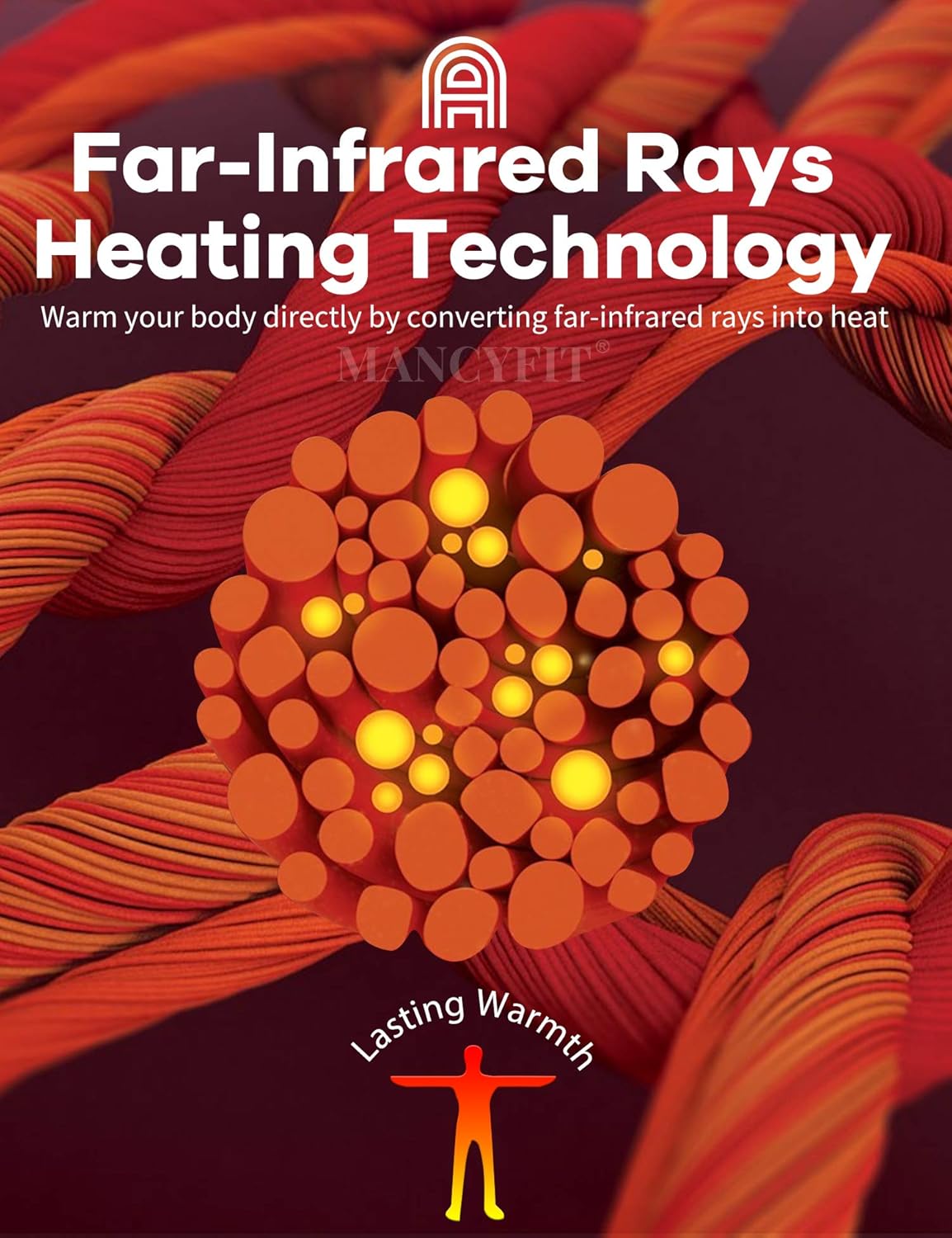 MANCYFIT Mens Thermal Shirts Fleece Lined Top Long Sleeve Base Layer Pullover - Image 2