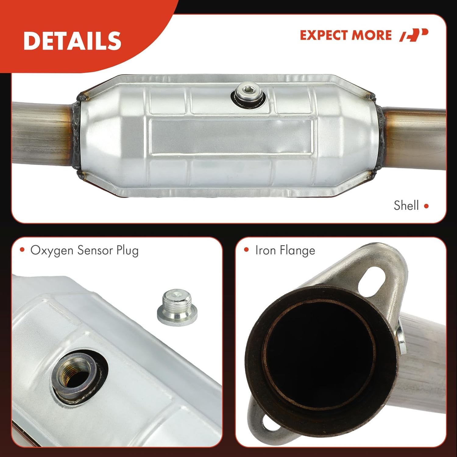 A-Premium Left Catalytic Converter Direct-Fit Compatible with Ford F-150 F150 2004 2005 2006 2007 2008, 4.6L, RWD, EPA Compliant