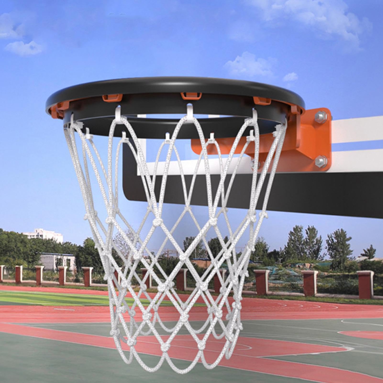Filet Panier Basket Exterieur, Cadres De Filet De Basketball Amovible De Portable, Filet De Basketball Professionnel Résistant À La Pluie Et Au Soleil, pour Sports D'intérieur Et D'extérieur