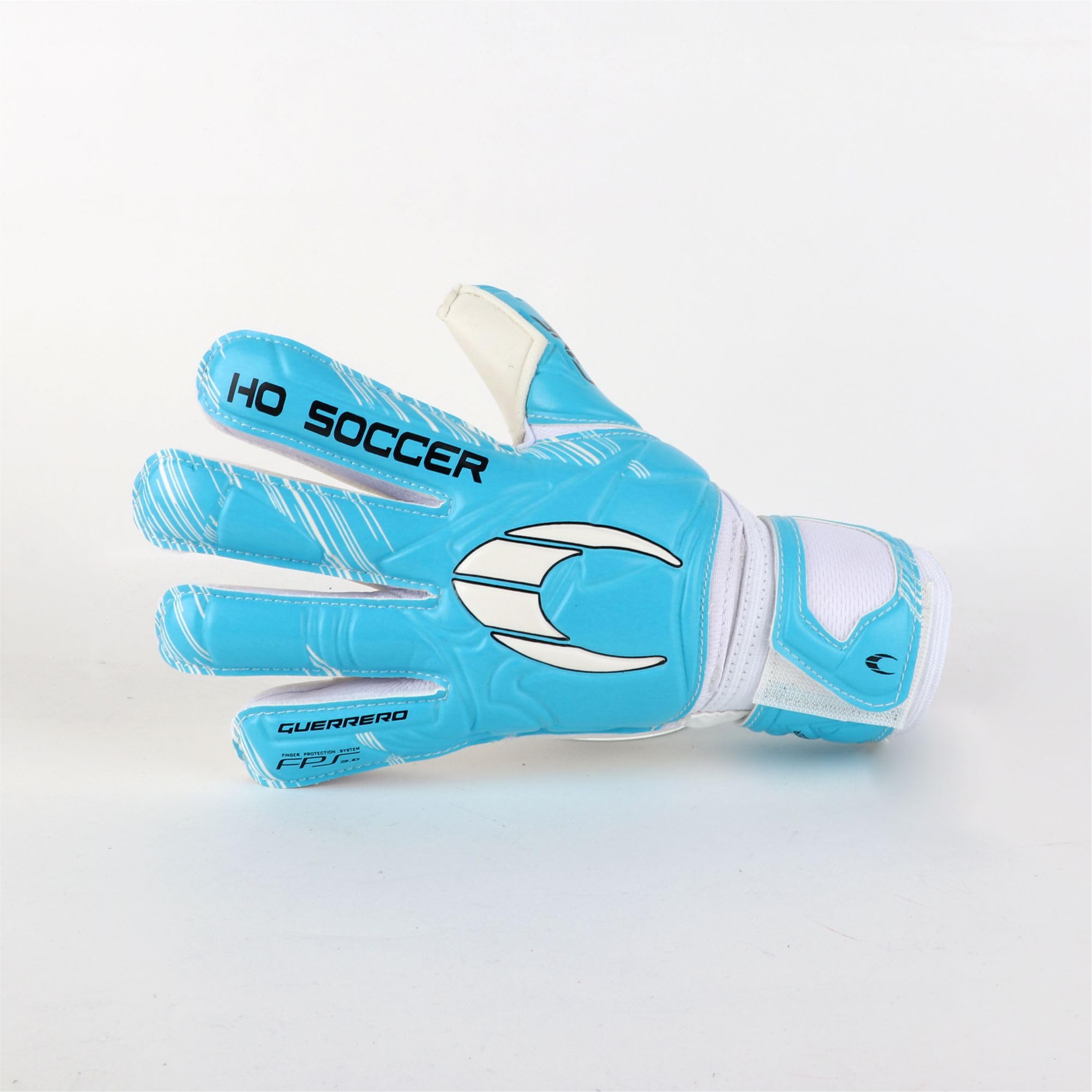 HO Soccer Guerrero One Protek FL Blue Team, Guantes Portero con Protección de Desdos Extraíbles, Unisex Niño, Azul/Blanco, 5,5