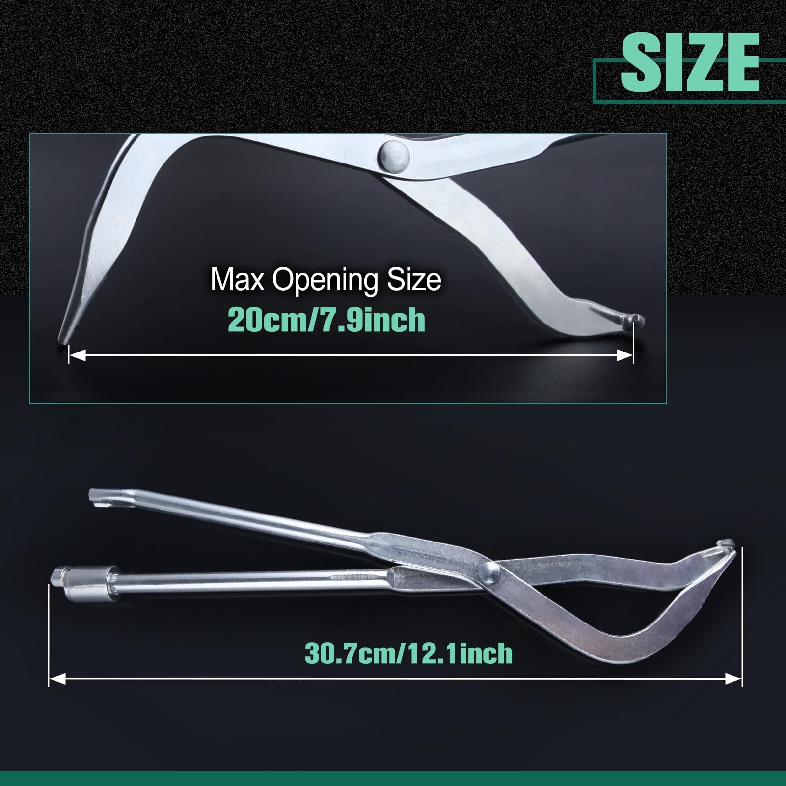 LEONTOOL Pince à Ressort de Frein Outil de Frein à Tambour, Extracteurs de Ressort de Frein à Double extrémité pour l’Installation et Le Retrait du Ressort de Rappel du Sabot de Frein à Tambour