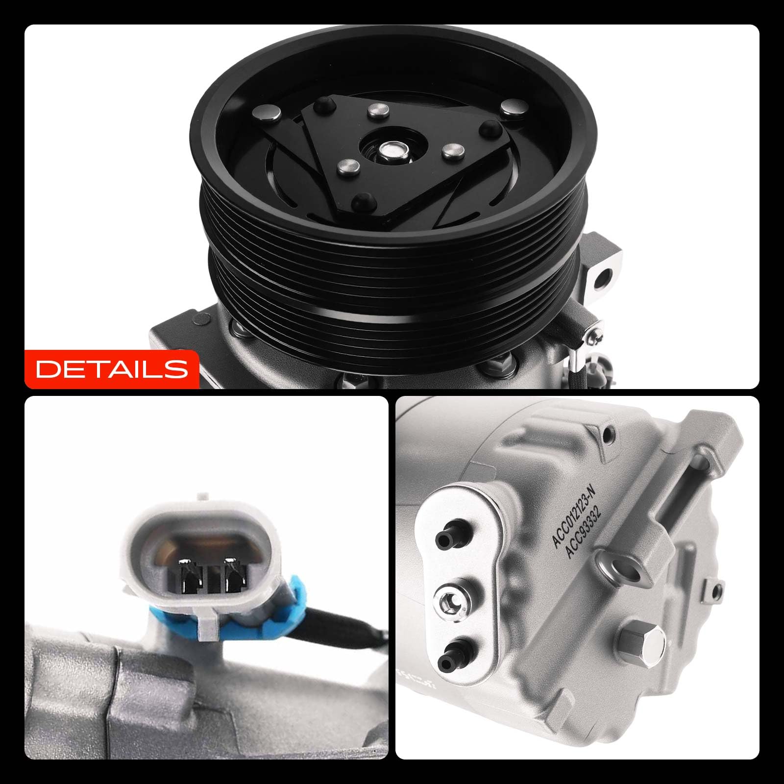 Frankberg Compressore per aria condizionata con frizione, diesel, 60693332 | Compatibile con: Ragno 939, Brera 939, 159.939, 159 Sportwagon 939