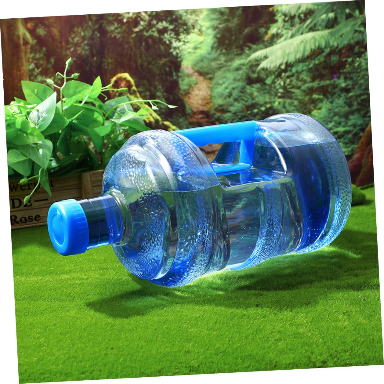 Großer Wasserbehälter aus Dickem Pet mit Tragegriff Langlebiger Camping Wasserkanister für Outdoor Wandern Picknick Leicht und Platzsparend für Zuhause und Unterwegs