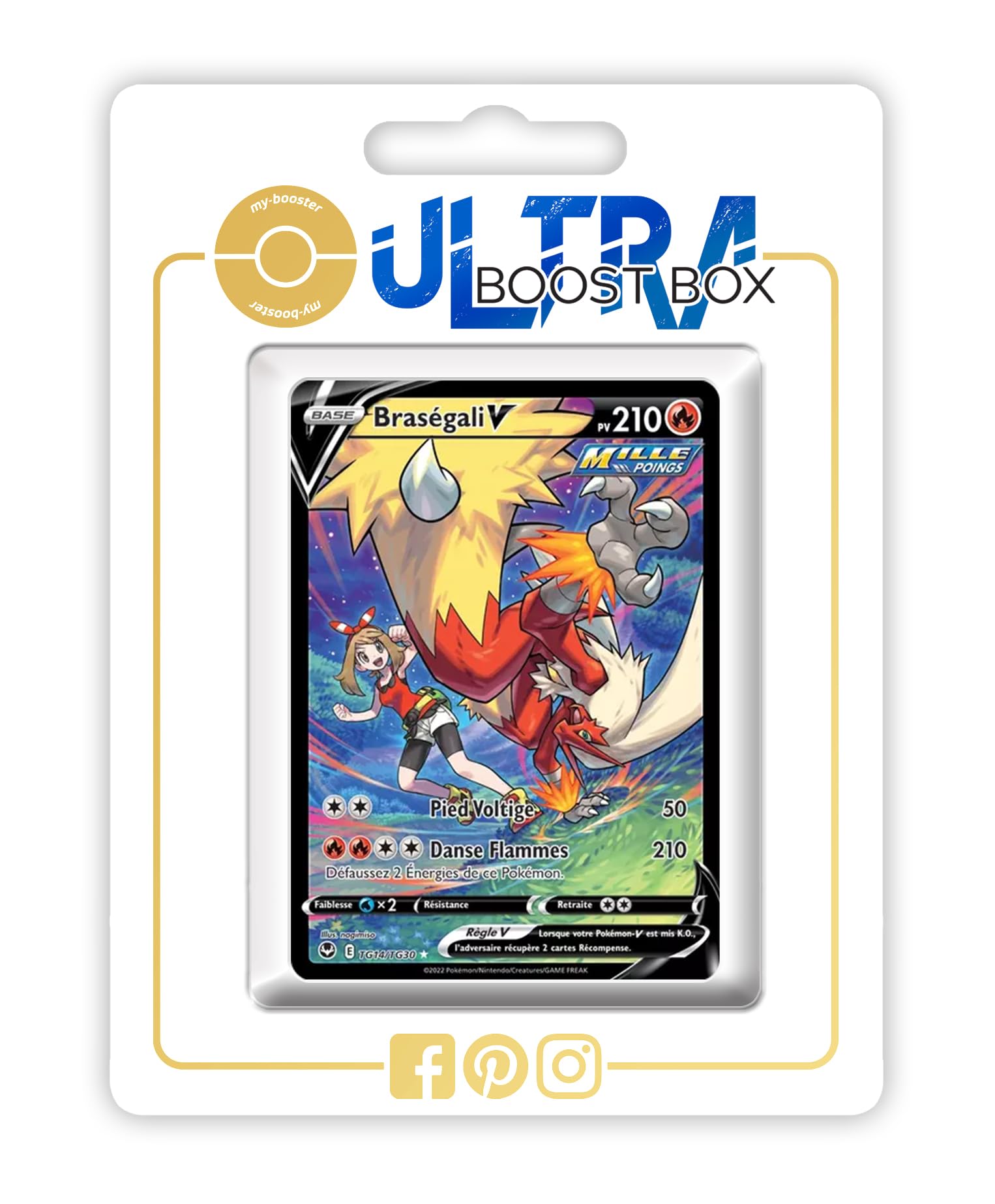 Braségali V (Blaziken V) TG14/TG30 Rapid Strike Shiny Pokémon Gallery -  Ultraboost X Epée et Bouclier 12 Tempête Argentée