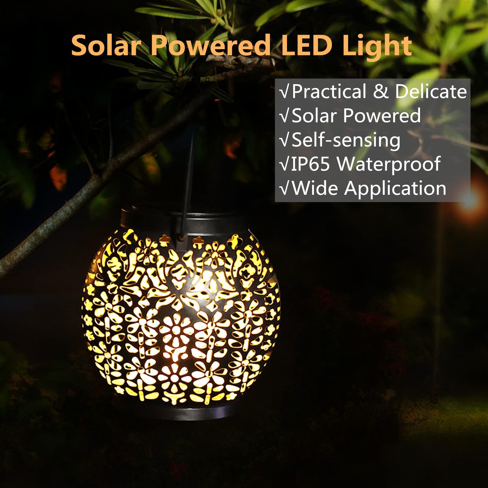 Lampada Solare Sfera Orientale Luce Decorativa Giardino Lampada Solare Solare Metallo Per Esterni Vetro Craquel Picchetto Da Terra 1x Led 006w Bianco Caldo Lxlxa 30x20x42 Cm Set Da 2 69125239 - Foto 5