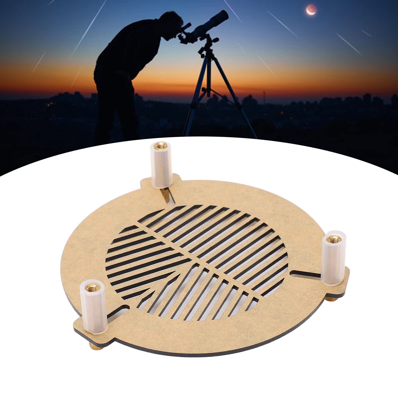 Bahtinov-masker, Telescoop-focusmasker voor een Buis Buitendiameter van 80-110 Mm, Acryl Deep Space Photography Fishbone Focusing Board Focusing-masker