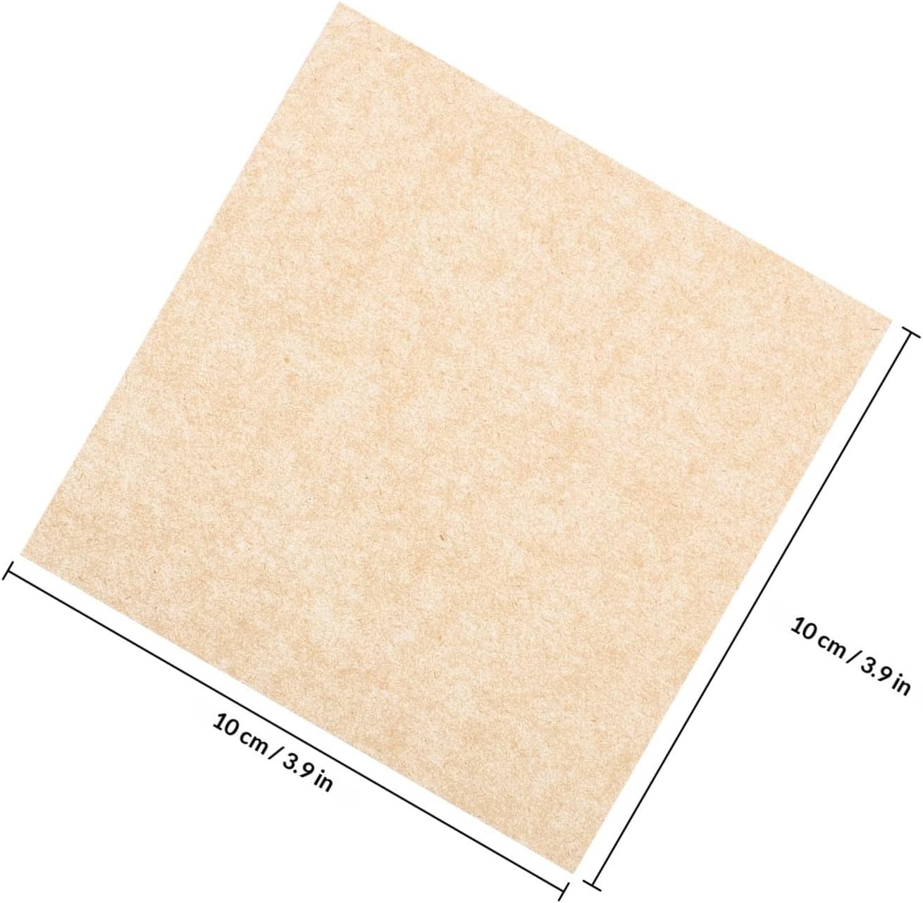 500pcs Nonstick Hamburger Patty Paper Squares for Wrapping Sandwiches, Food Safe Khaki Paper Sheets, for Barbecues and Restaurants, Simple and Chic Design