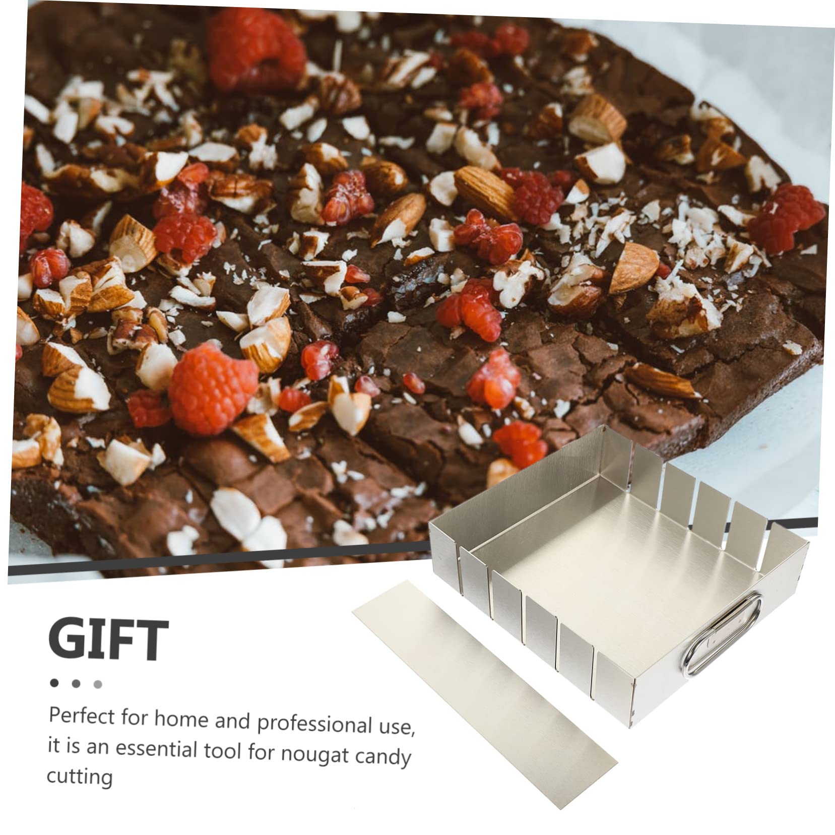 Moule à Nougat en Acier Inoxydable, Facile à Démouler, Argenté