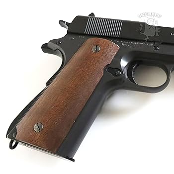 Amazon.co.jp: SHENKEL 木製 グリップ コルト ガバメント 1911