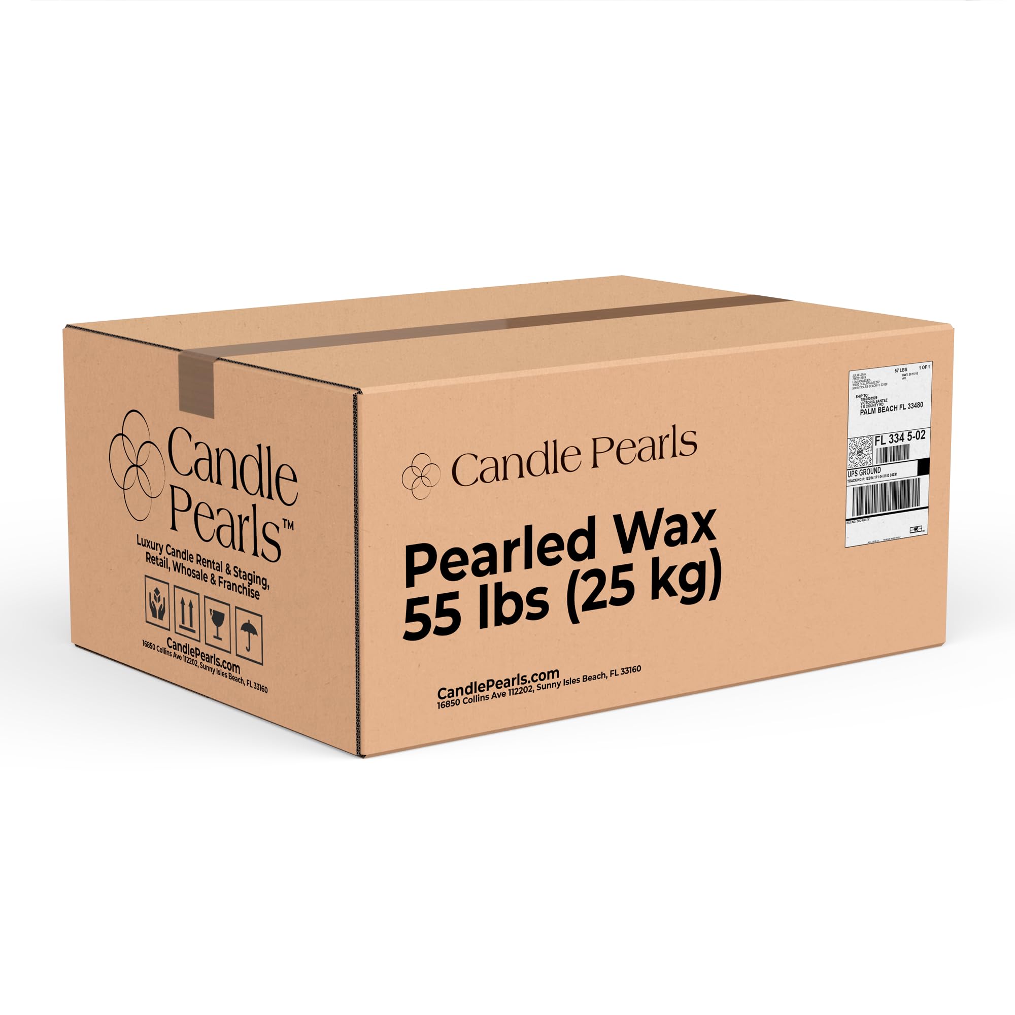 LOVA Candle Pearls Pearled Sand Wax for Candle Making - 55 LBS - Palm Wax - Beaded Candle - Wedding Decorations for Ceremony Outside - Wedding Decor Candles, PW-55LBS