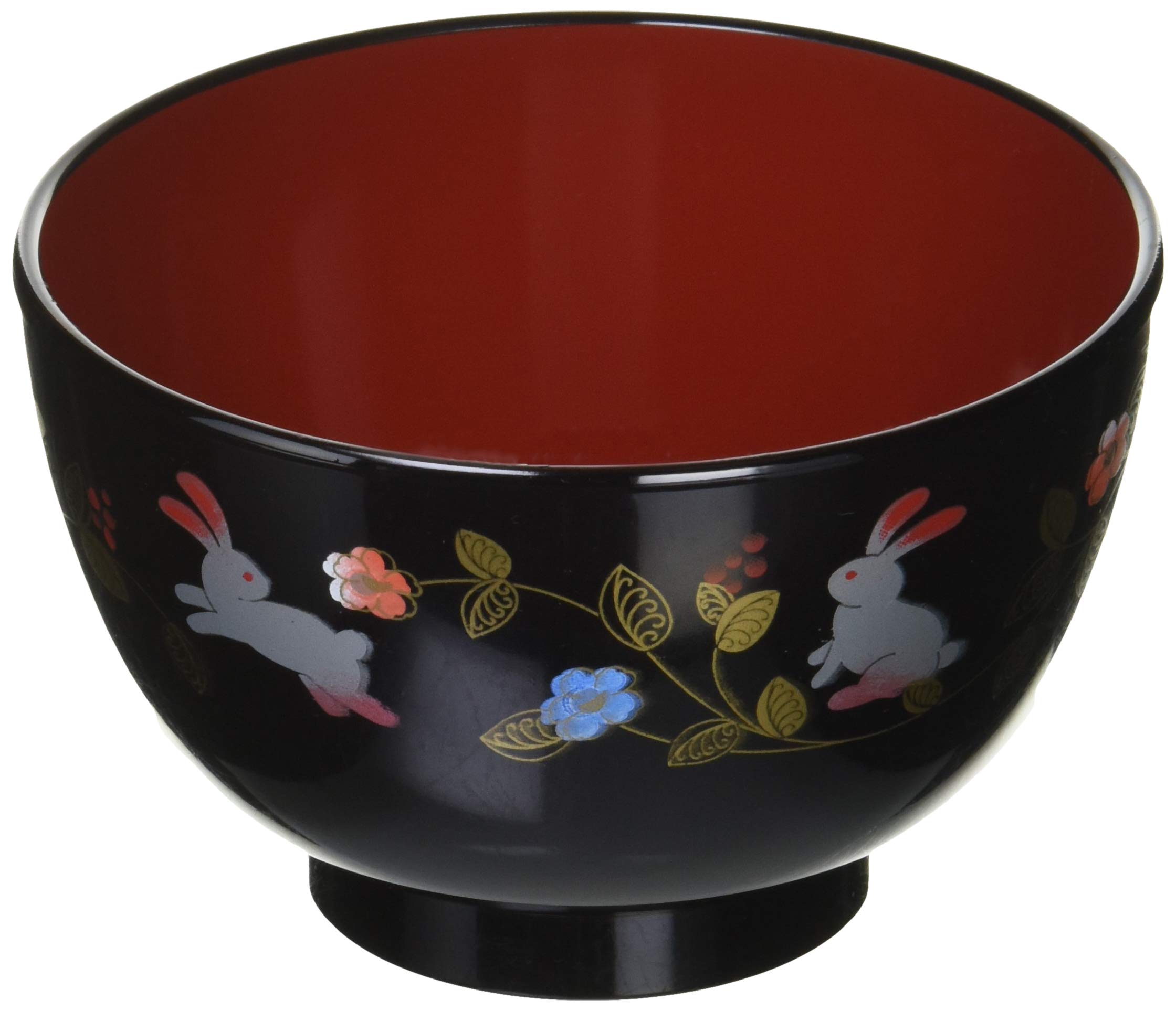 Amazon.co.jp: Yamanaka Coating Range Soup Bowl Flower Path (Black