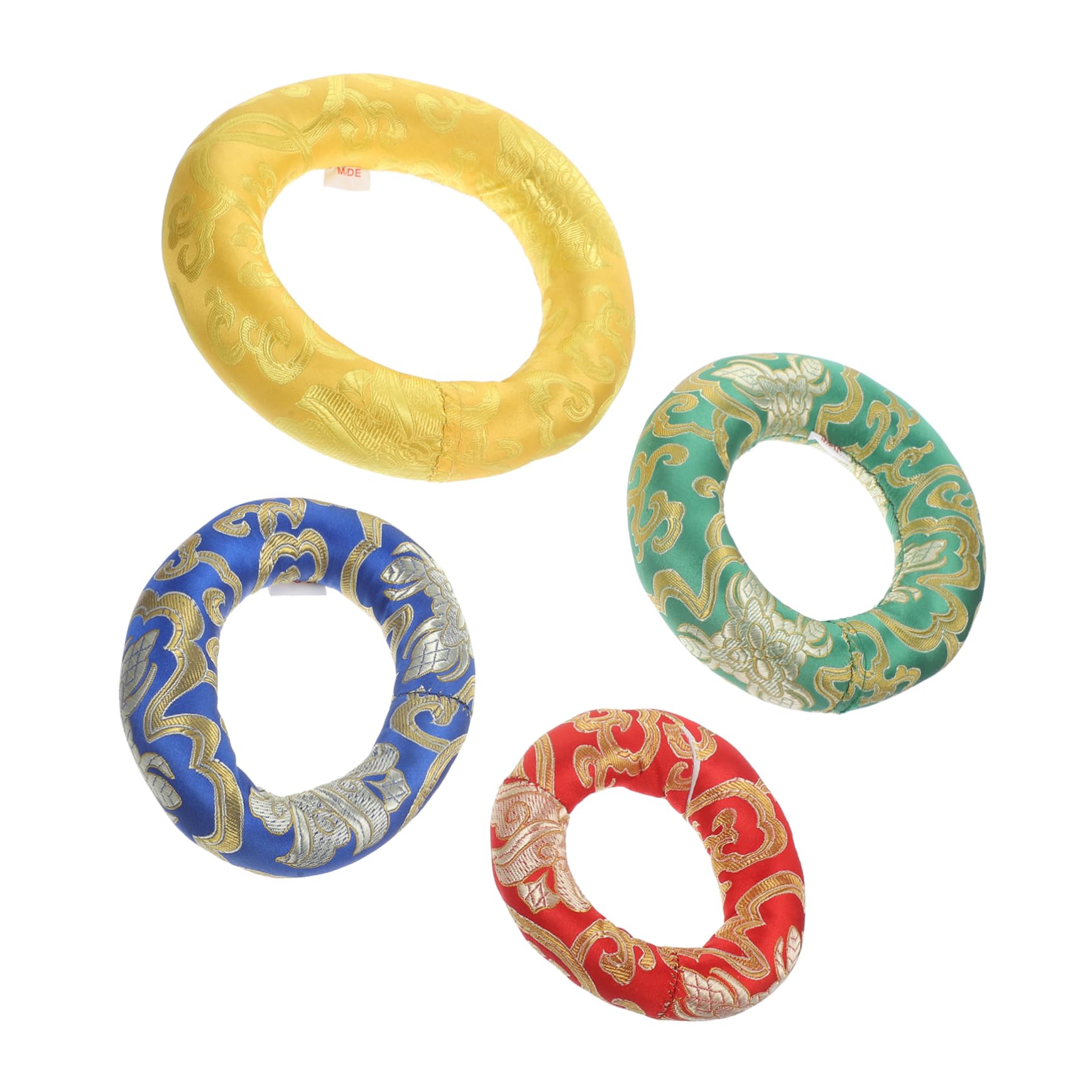 4 Stück Klangschalen Kissen Ring aus Baumwolle 10 12 14 16cm