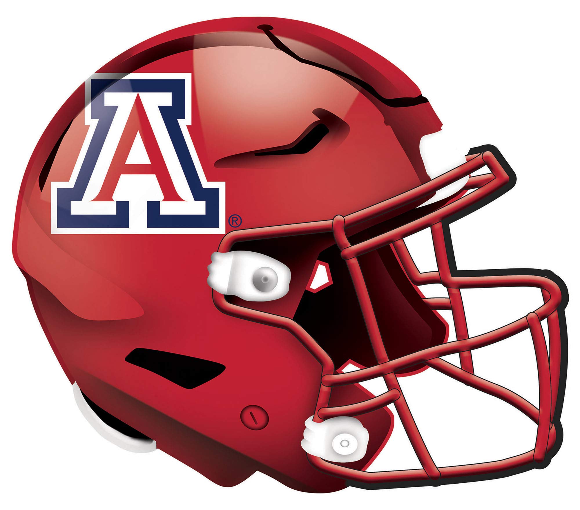 Fan Creations NCAA Arizona Wildcats Unisex Arizona Authentic Helmet, Team Color, 12 inch