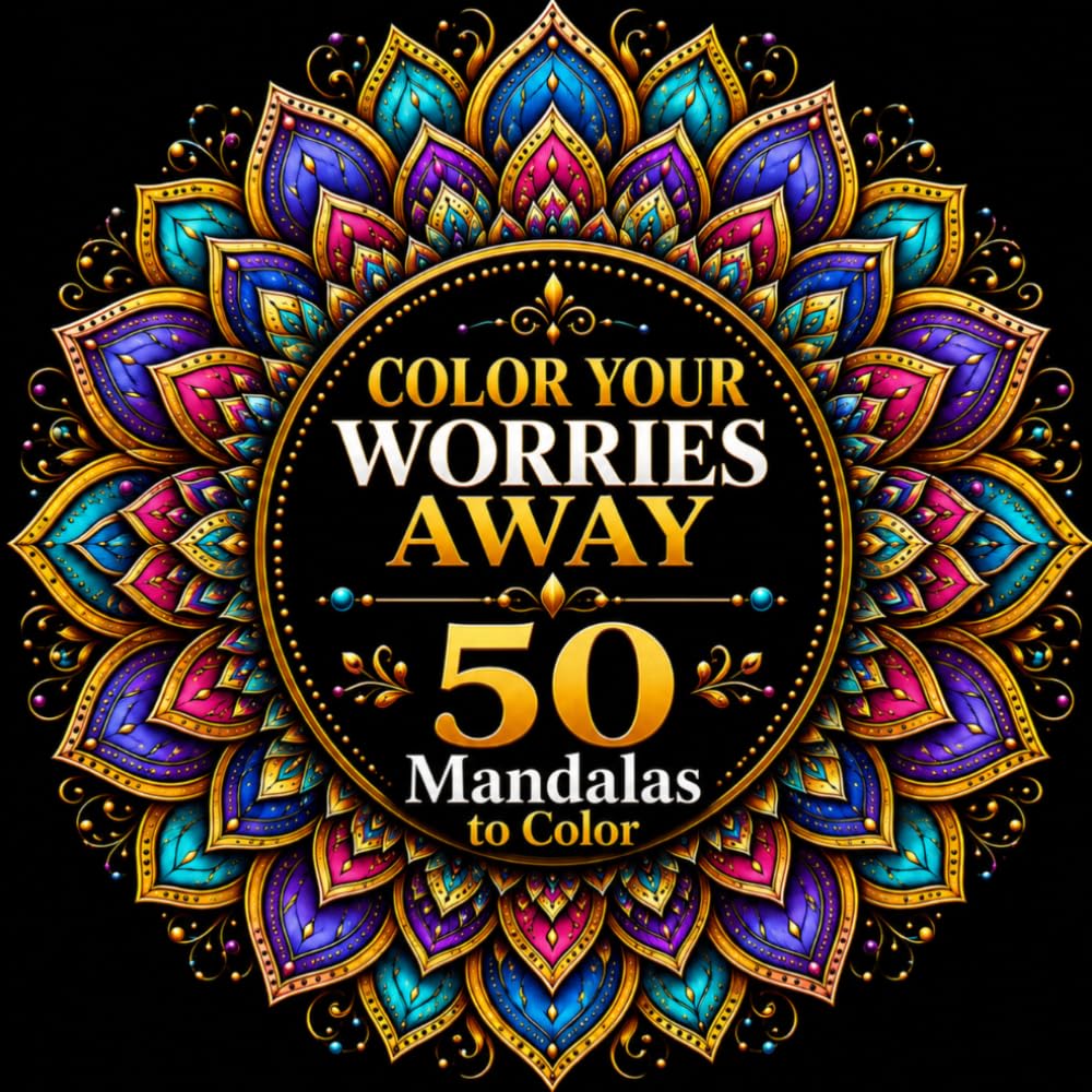Color Your Worries Away: 50 Mandalas to Color
