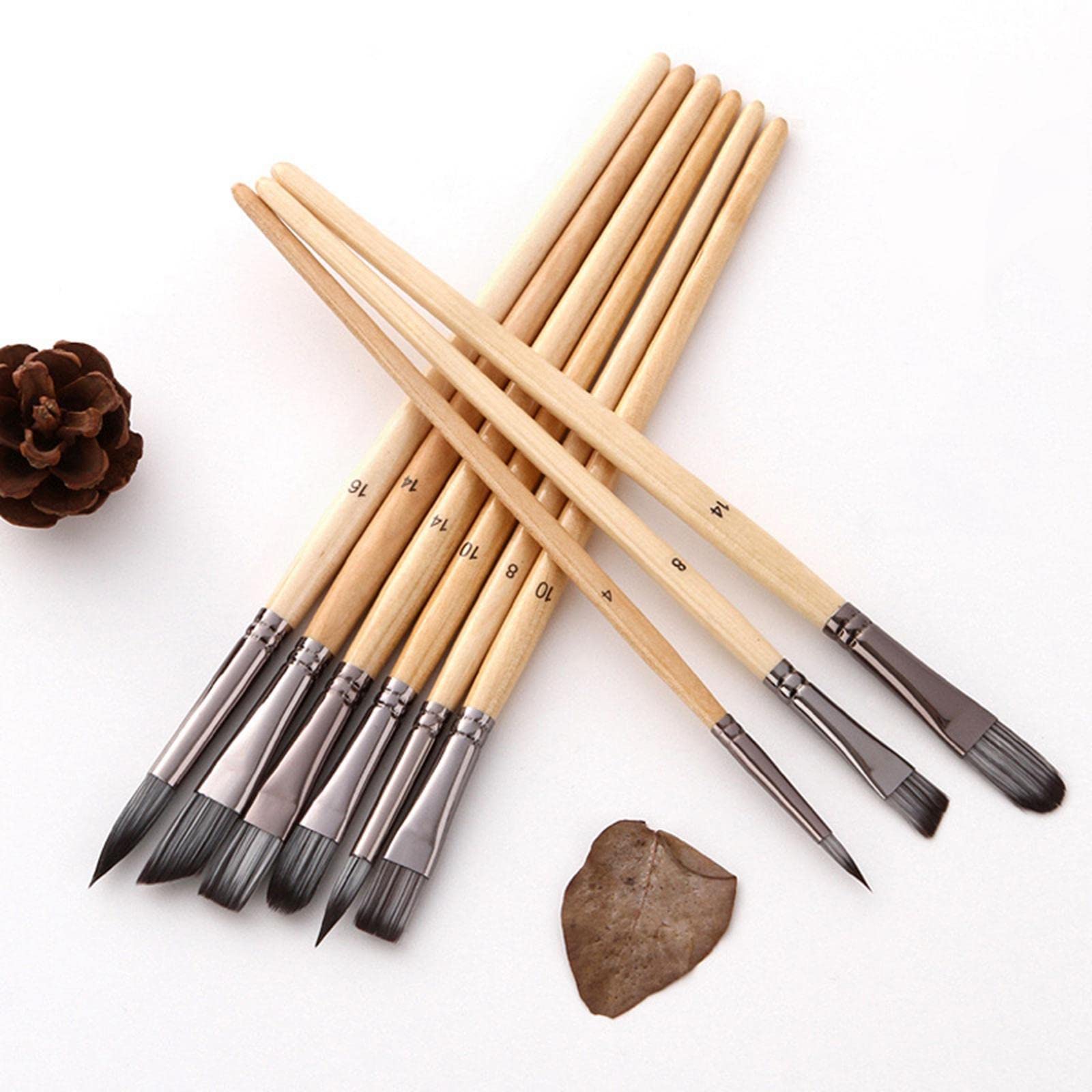 Colcolo 24 Teiliges Professionelles Pinselset für Aquarell Anfänger