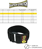 Vista 9 de Correas superelásticas Wrap-It Storage – 9 pulgadas (paquete de 10) – Correas elásticas para la gestión de cables de extensión, almacenamiento