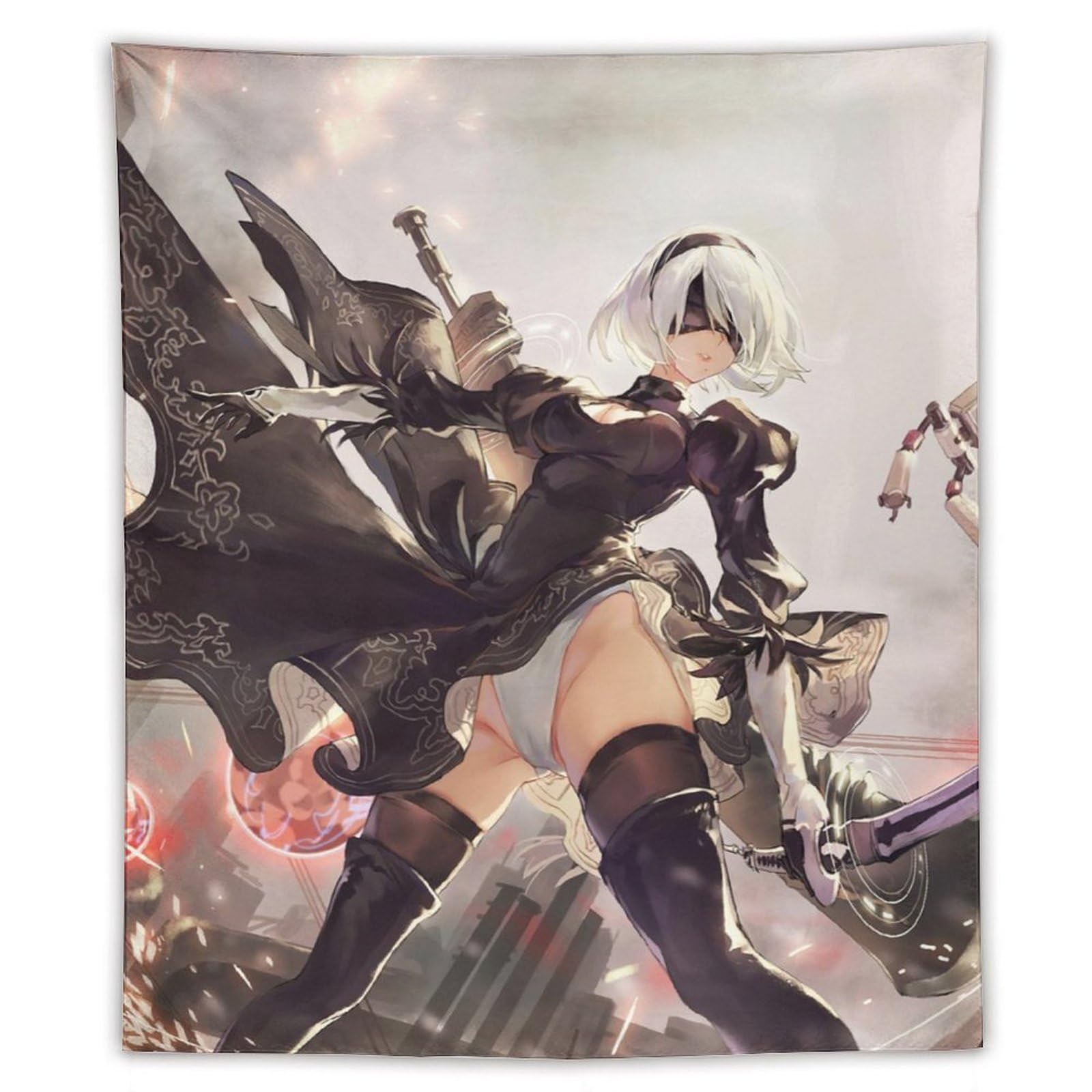 Amazon.co.jp: タペストリー ニーアオートマタ NieR 2B ヨルハ二号B型