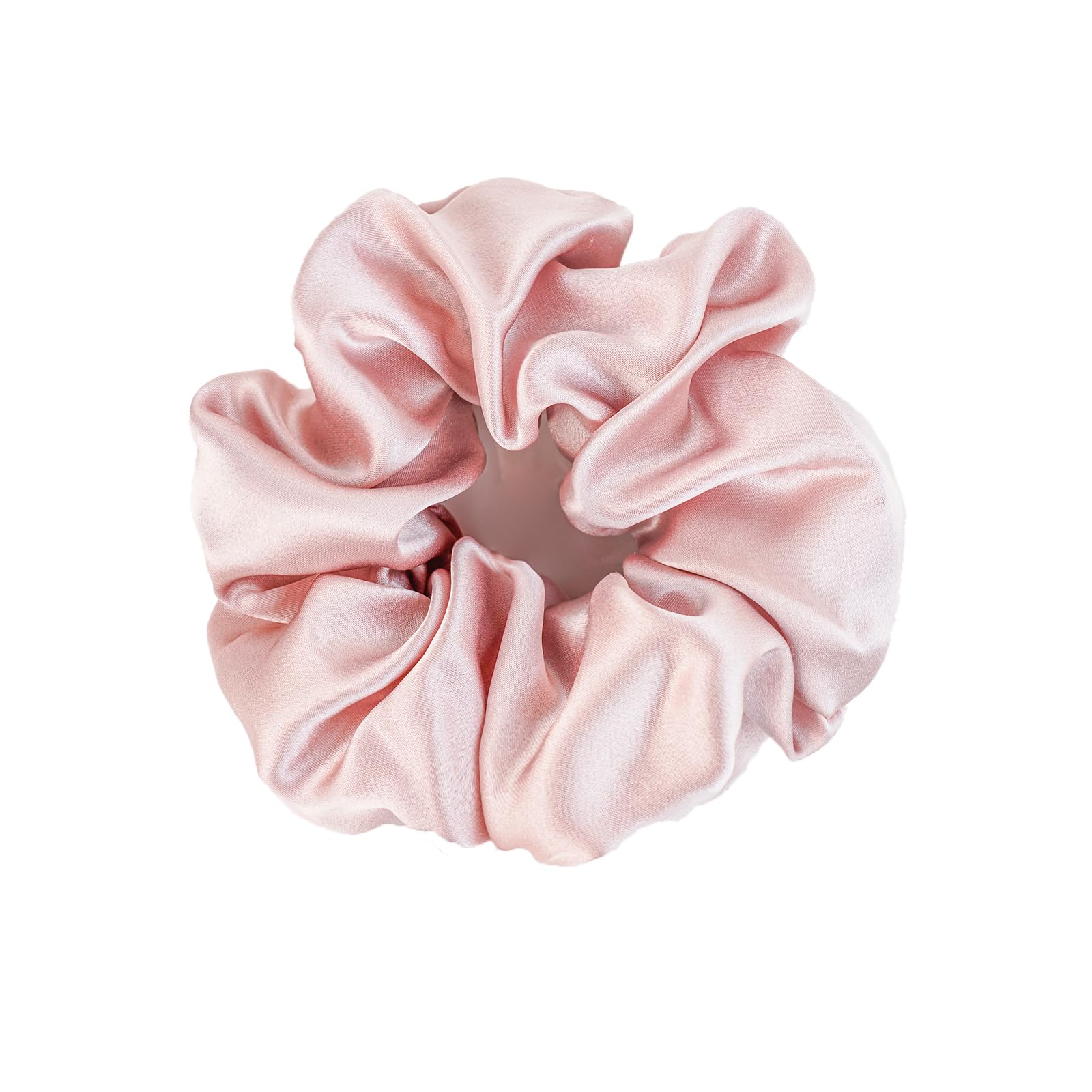 Silmer 100% Mulberry Silk Scrunchie Hair Tie - Large Gentle Hair Band for Women, Frizz & Breakage Prevention, Hypoallergenic Silk Hair Accessory 1Pc (