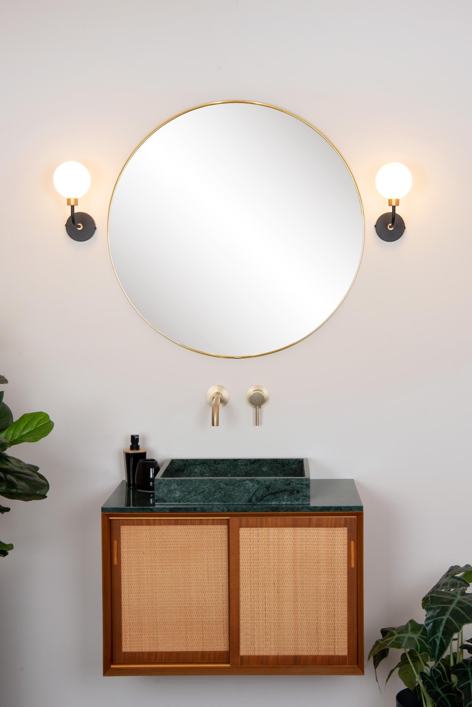 LUCIDE BEREND - Applique murale Salle de bains - 1xG9 - IP44 - Noir