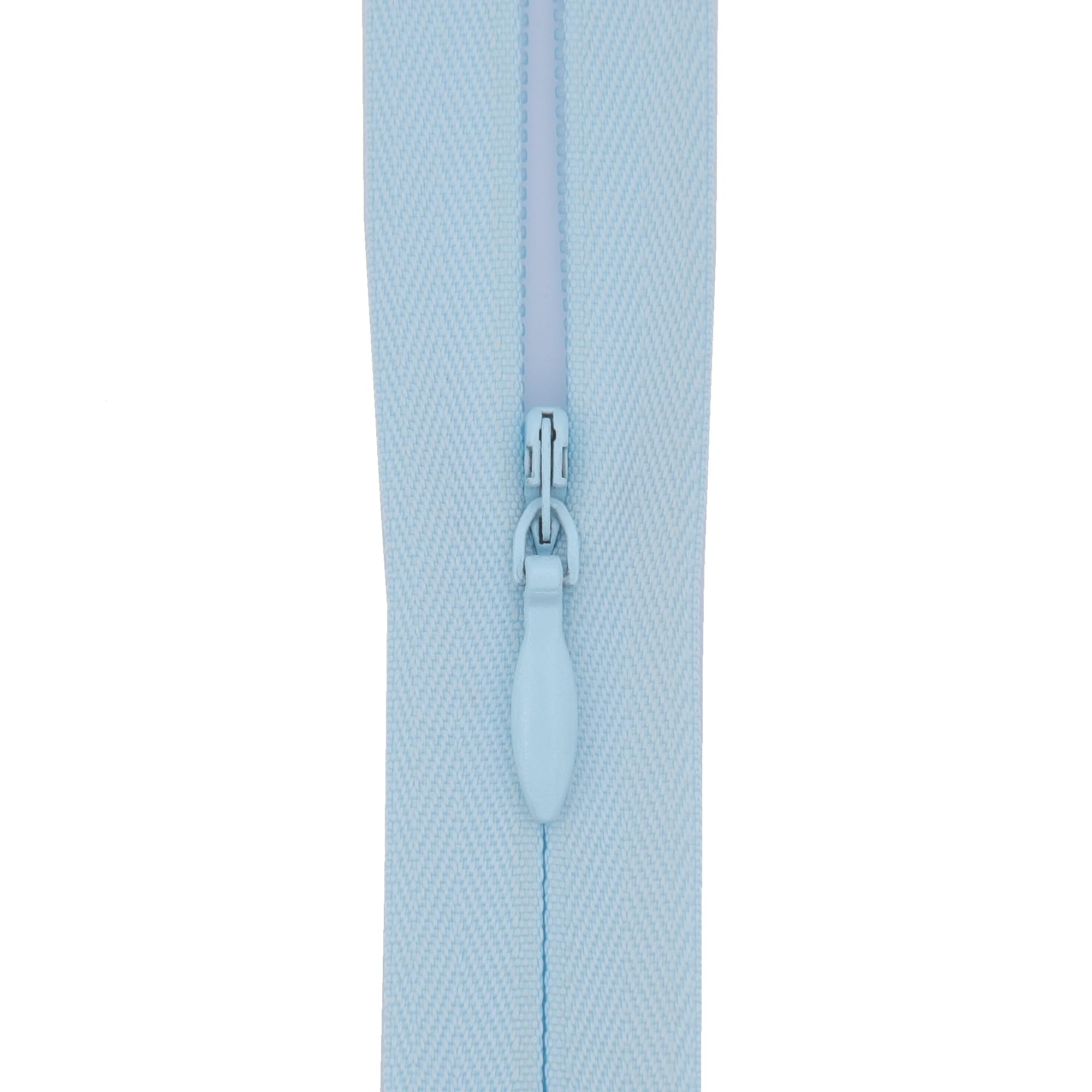 #3 Invisible Zips, 1 Pack, 18 Inch, Very Light ICY Blue
